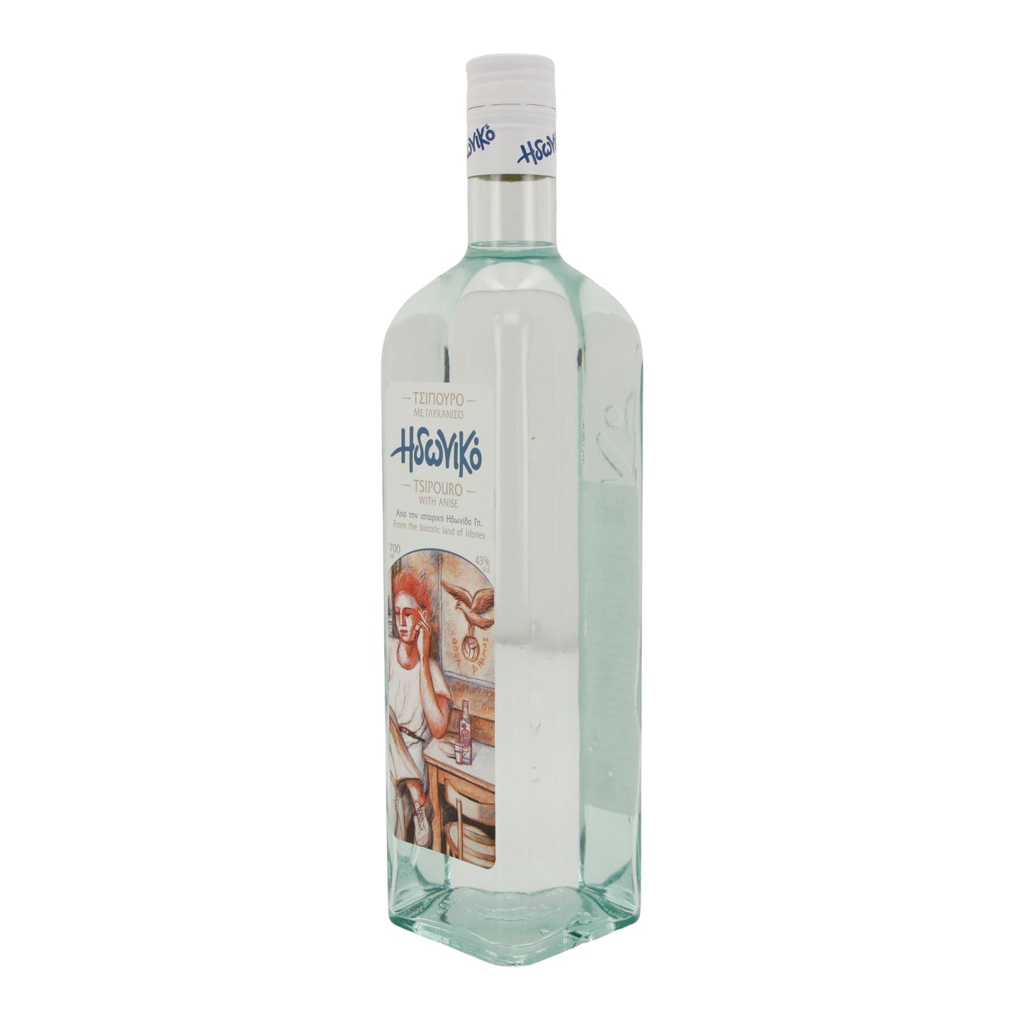 Idoniko Tsipouro | Mit Anis | Griechenland | 43 % vol | 700 ml