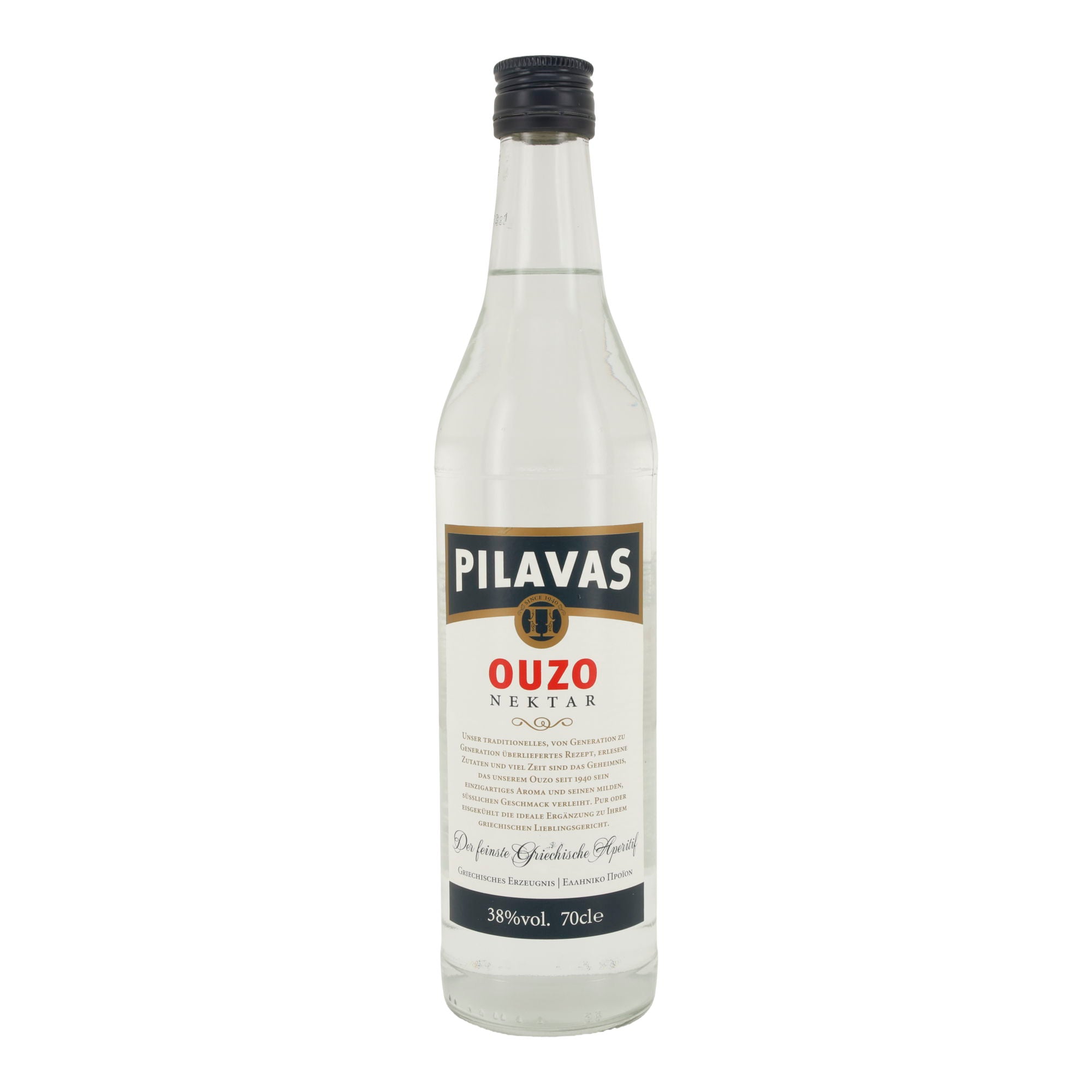Ouzo Pilavas Nektar | Griechischer Anislikör | 38 % vol. | 700 ml Costa Lazaridi