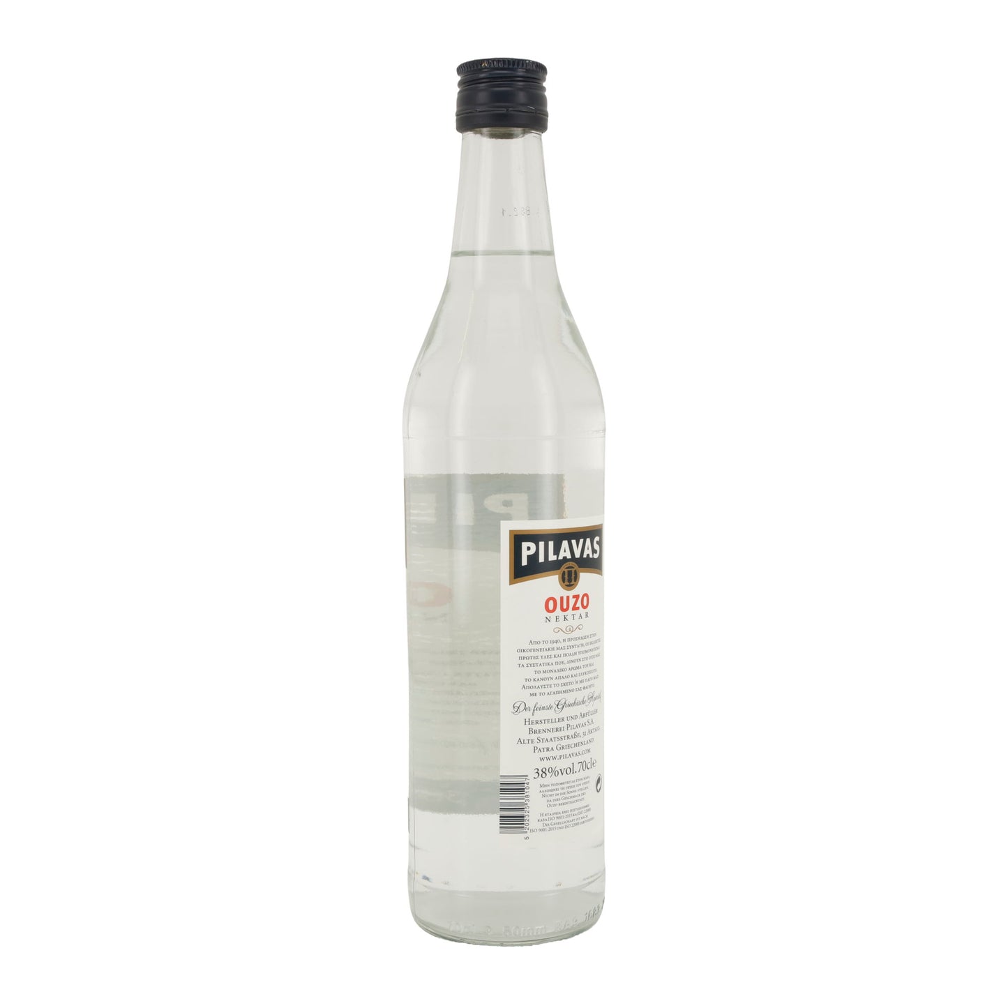 Ouzo Pilavas Nektar | Griechischer Anislikör | 38 % vol. | 700 ml