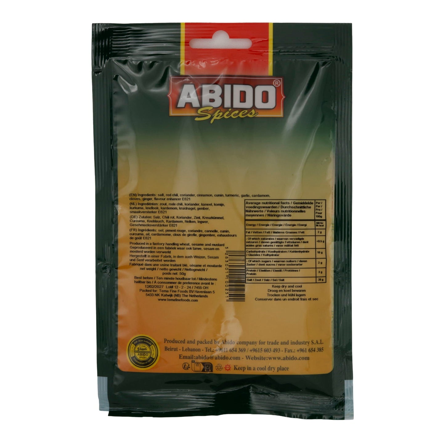 Gewürzmischung Abido | Mandi | Für orientalische Speisen | 50 g ABIDO