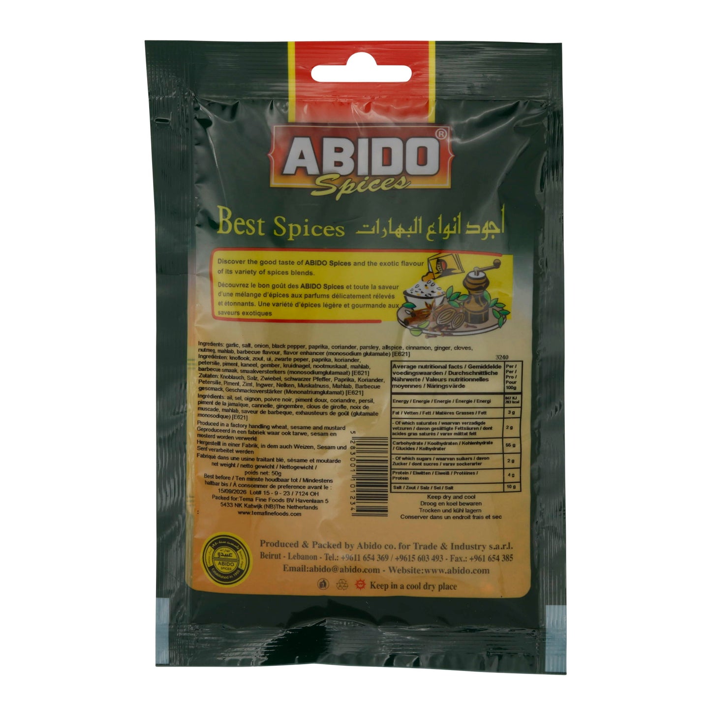 Gewürzmischung Abido | Gewürz | Hochwertig, für orientalische Gerichte | 50 g