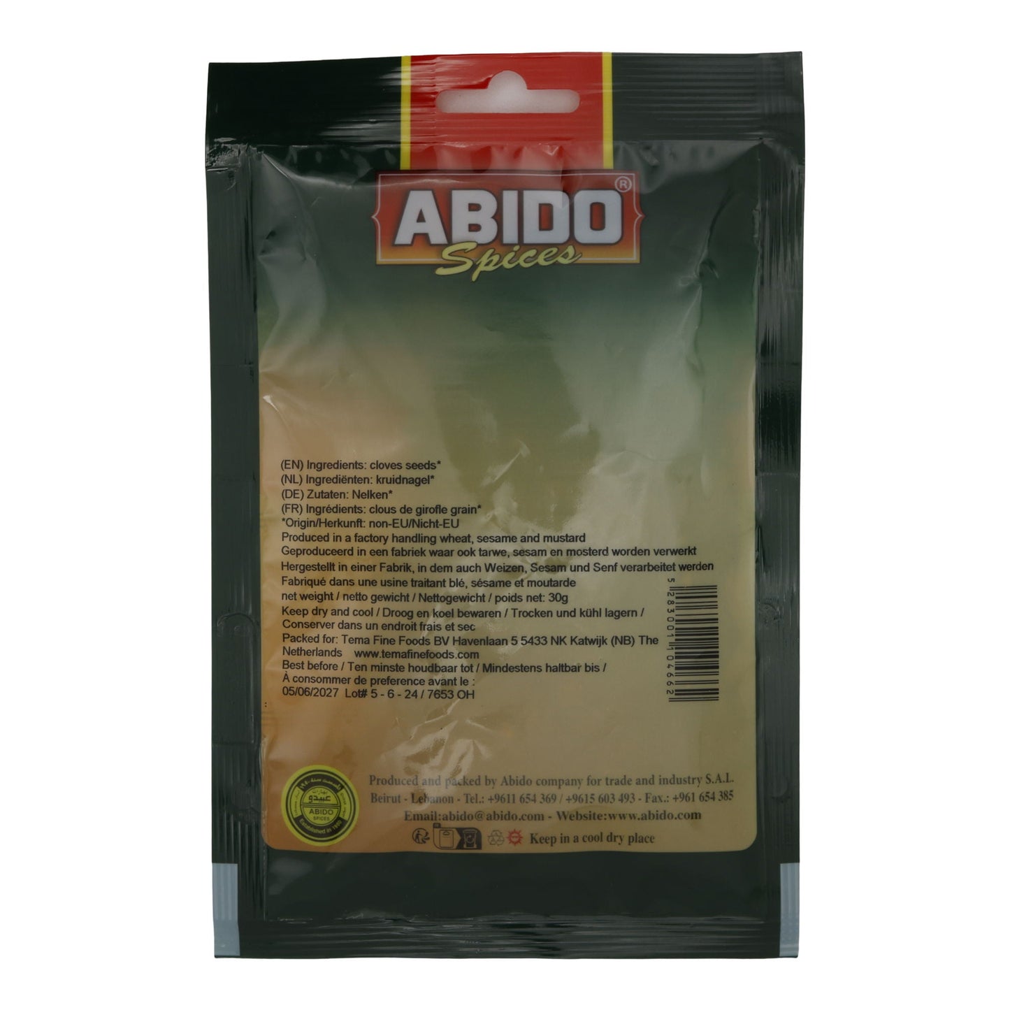 Nelken Abido | Gewürz | Ganze Nelken | 30 g ABIDO