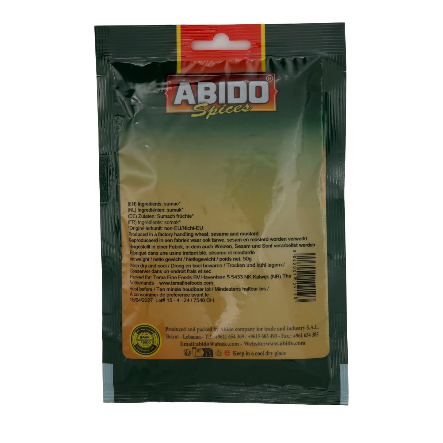 Gewürz Abido | Gemalen Sumak | 50 g