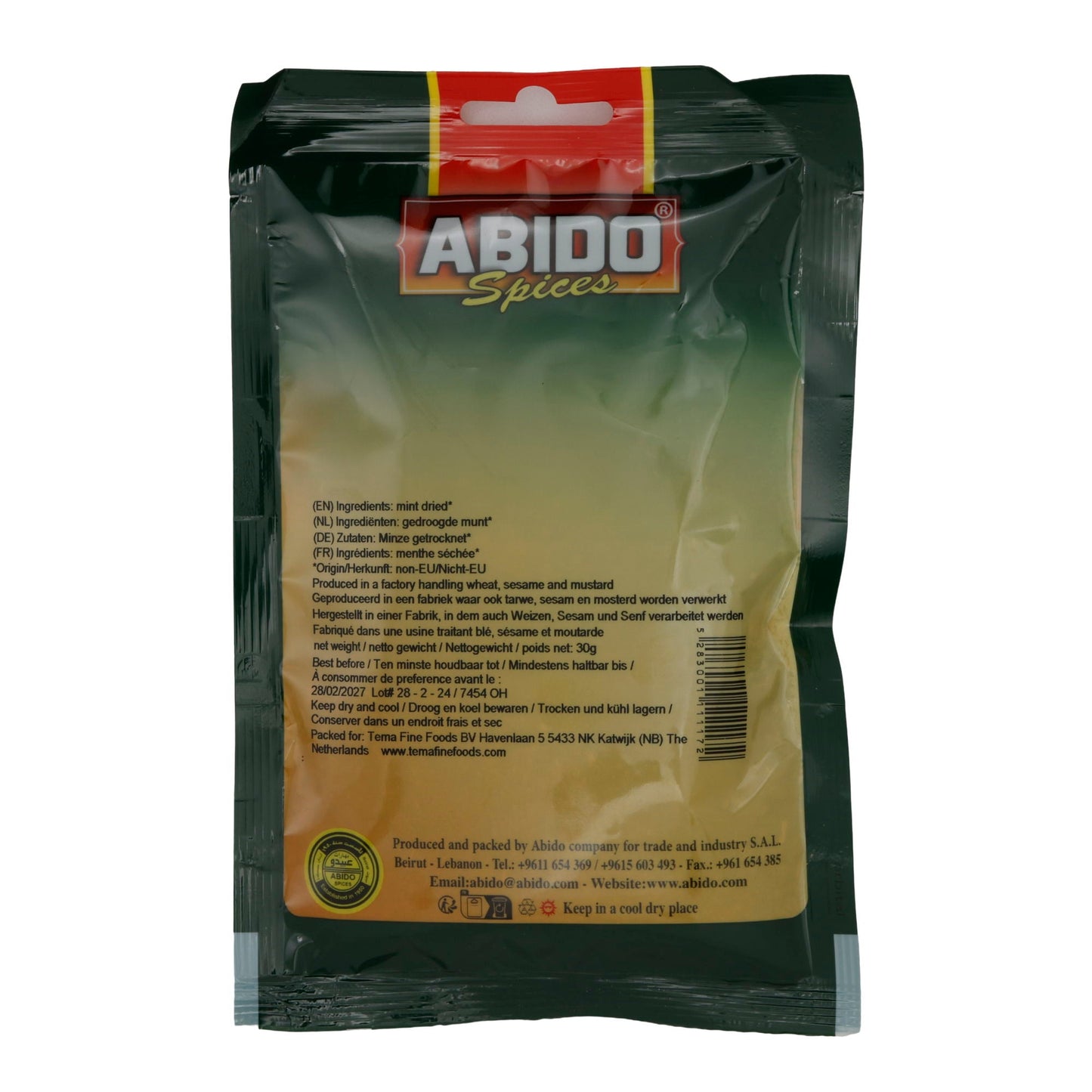 Getrocknete Minze Abido | Gewürz | Orientalisch | 30 g ABIDO