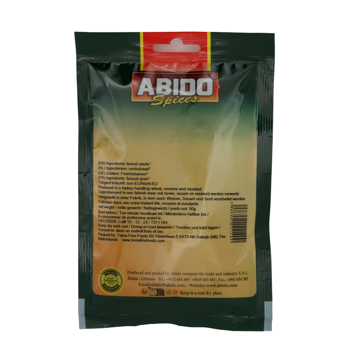 Fenchelsamen ABIDO Fennel Seeds | 50 g ABIDO