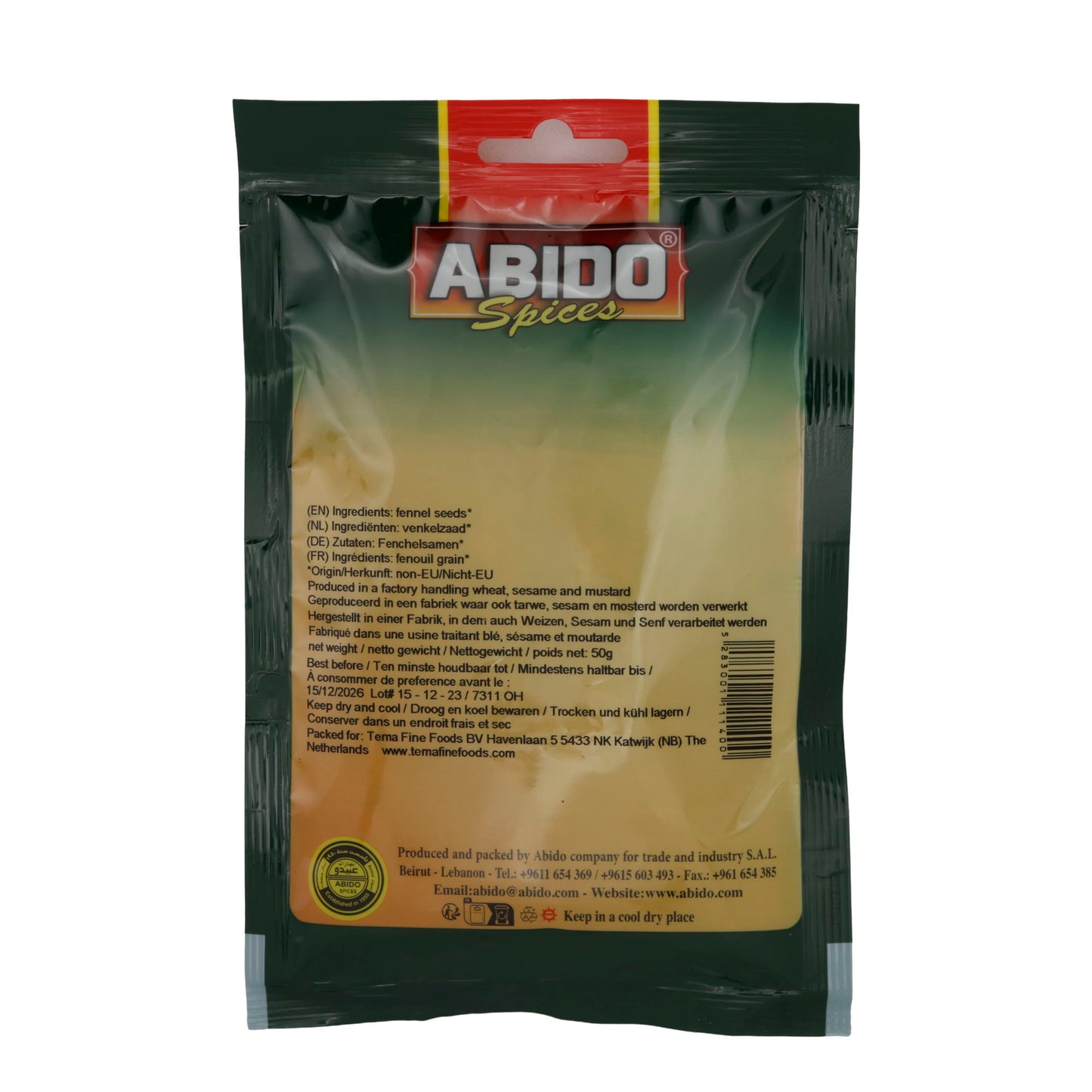 Fenchelsamen ABIDO Fennel Seeds | 50 g
