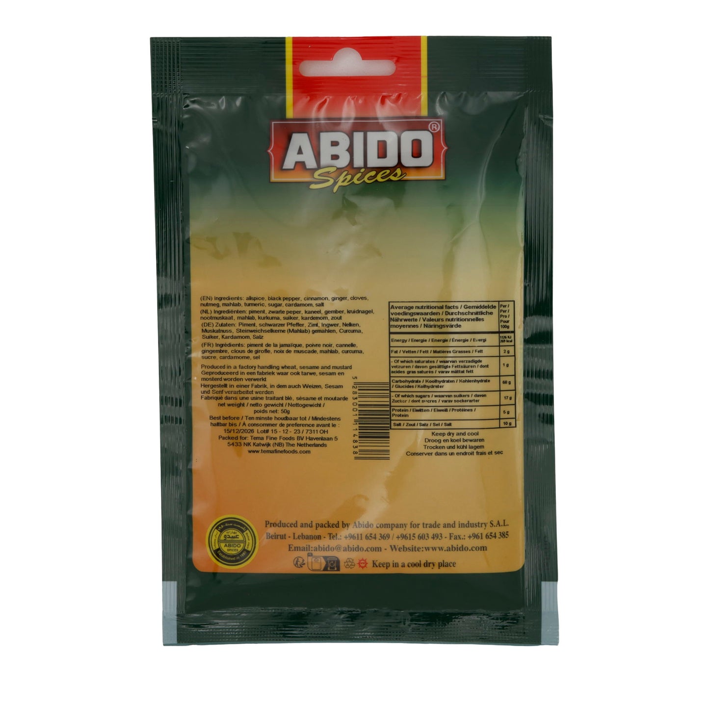 Abido Dolma Spices – 50g – Spice mixture for Dolma