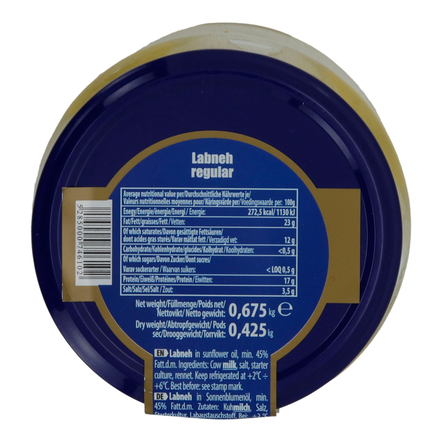 Frischkäsebällchen Al-Raii Labneh Regular | Frischkäsebällchen | Geleneksel doğu usulü Frischkäsebällchen | 675 g Kavanoz