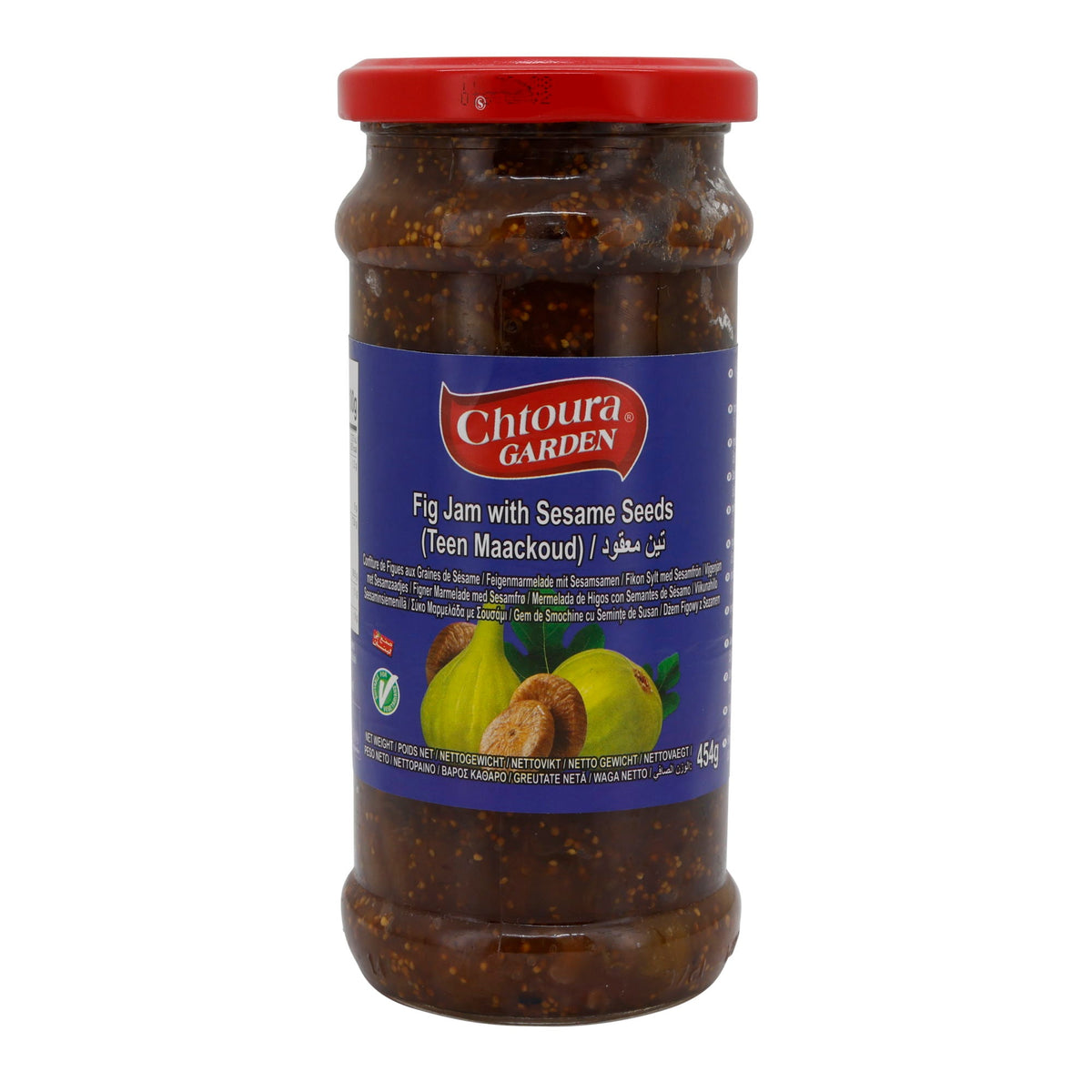 Feigenmarmelade Chtoura Garden | Mit Sesam | Natürlich | 454 g CHTOURA GARDEN