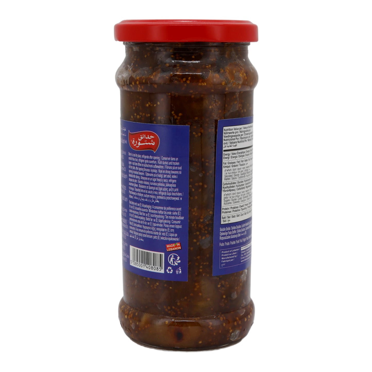 Feigenmarmelade Chtoura Garden | Mit Sesam | Natürlich | 454 g