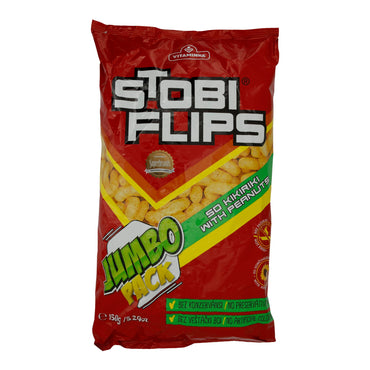 Maissnack Stobi | Flips | Knusprig, mit Erdnussgeschmack | 150 g VITAMINKA