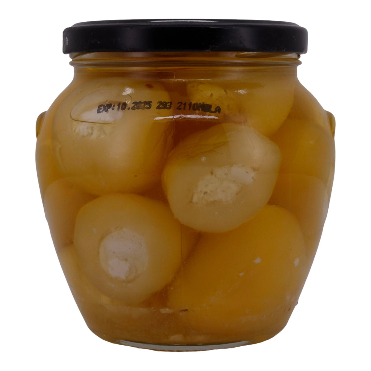 Kirschpaprika Va-Va | Gemüse | Gelb, gefüllt mit Käse | 550g Glas ADELINA