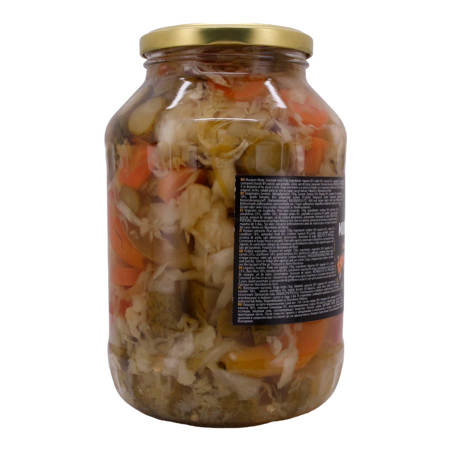 Muraturi Mixte Gerula | Traditionele Groentemix | Ingelegde groenten op Roemeense wijze | 1350 g