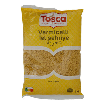 Vermicelli Tosca (Tel Sehriye) | Nudeln | Feine Hartweizengrießnudeln | 1 kg TOSCA