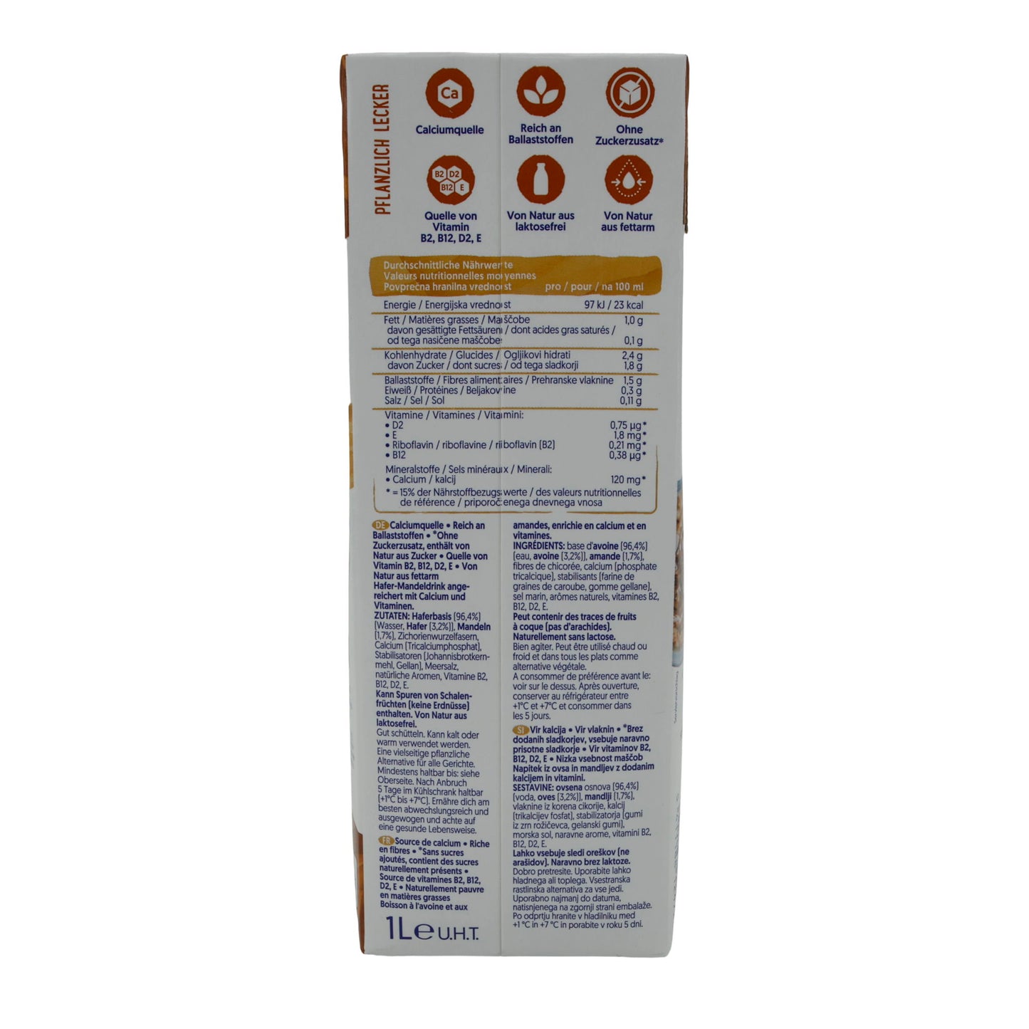 Alternativa vegetale al latte Alpro Bevanda Avena & Mandorla | Con fibre | 1 L