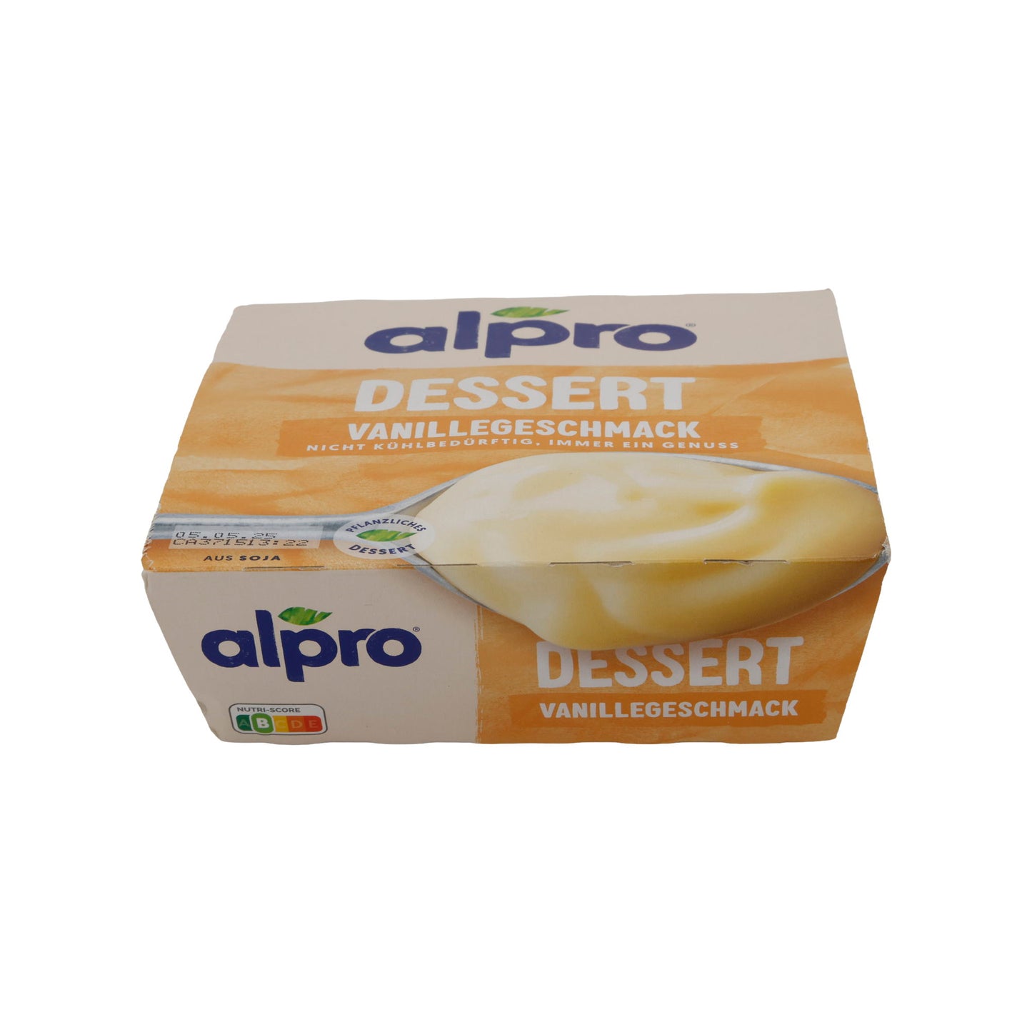 Vanillepudding Alpro Dessert | Dessert | Pflanzlicher Vanillepudding ohne Kühlung | 500 g (4 x 125 g)