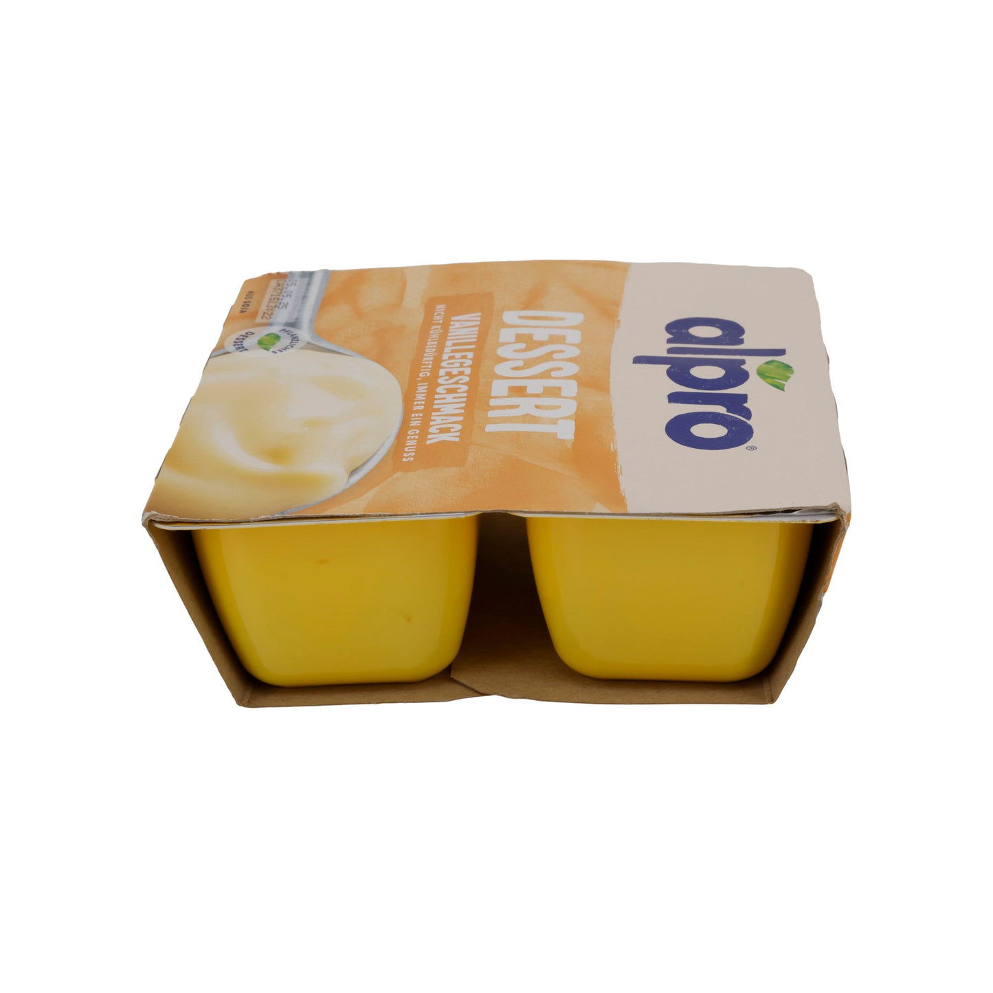 Vanillepudding Alpro Dessert | Dessert | Pflanzlicher Vanillepudding ohne Kühlung | 500 g (4 x 125 g)