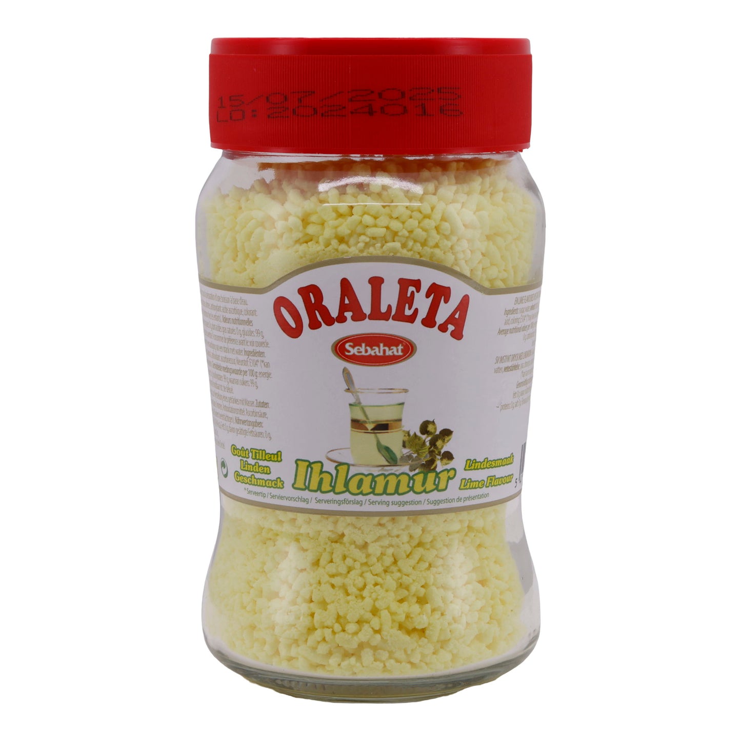Oraleta bevanda istantanea Sebahat | Granulato al gusto lime | Rinfrescante polvere per bevanda turca | 220 g