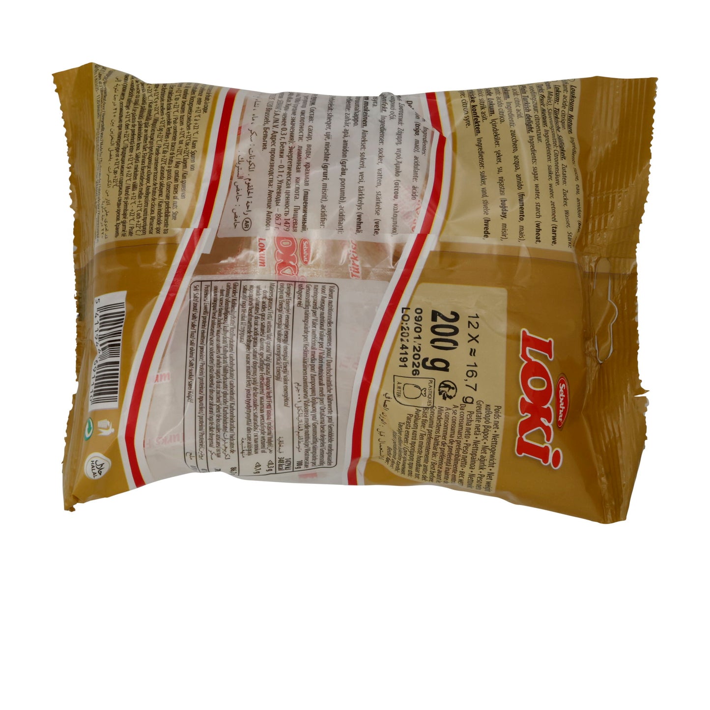 Loki Sade Lokum Sebahat | Şekerleme | Geleneksel Türk Lokumu | 200 g