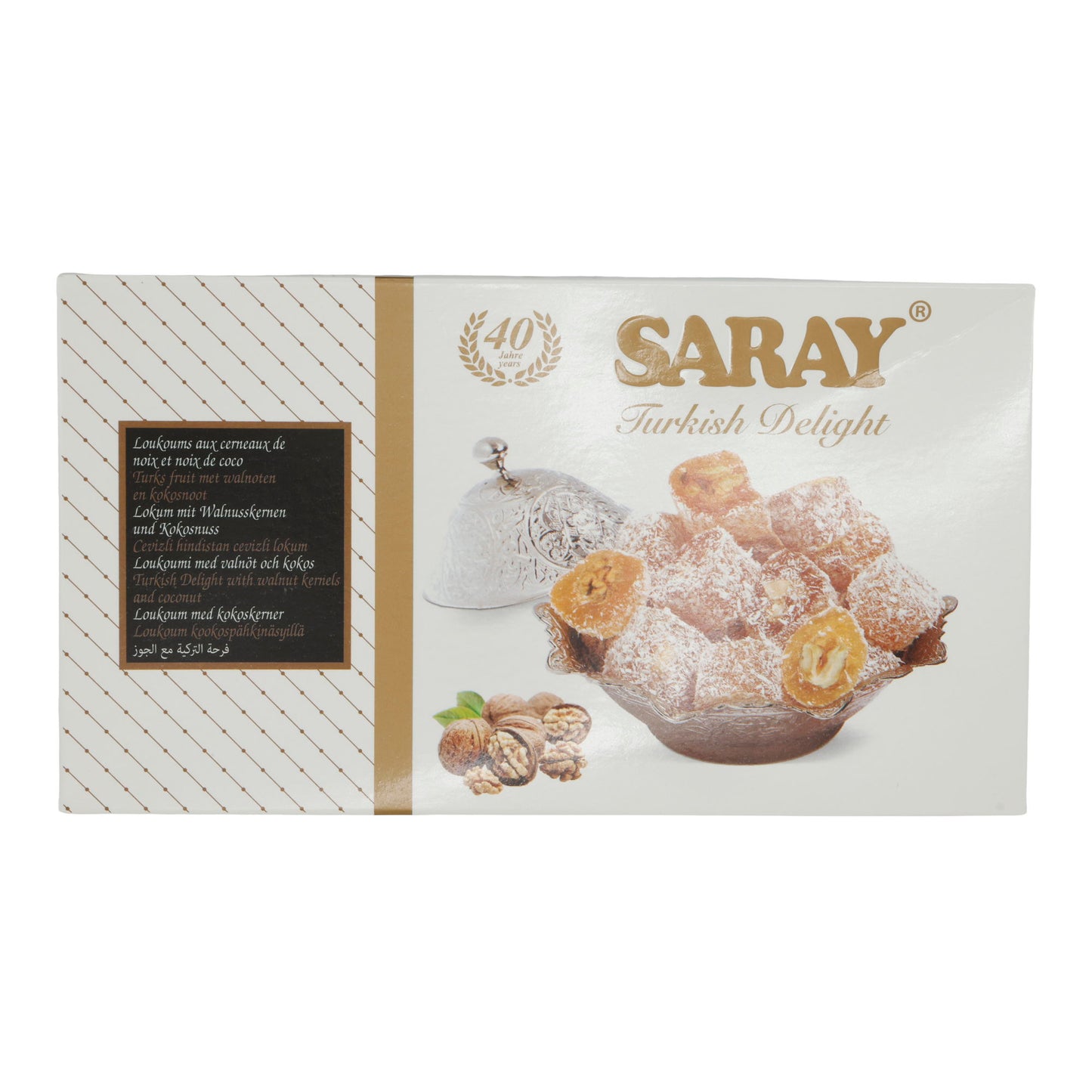 Turkish Delight Saray | Süßware | Lokum mit Walnüssen | 400 g