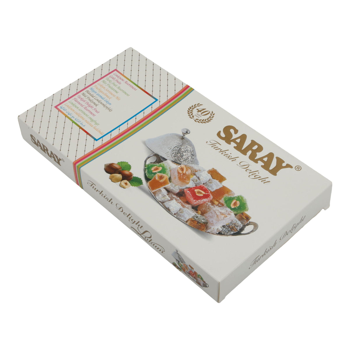 Lokum Turkish Delight Saray | Süßigkeit | mit allerlei Geschmäckern | 400 g SARAY