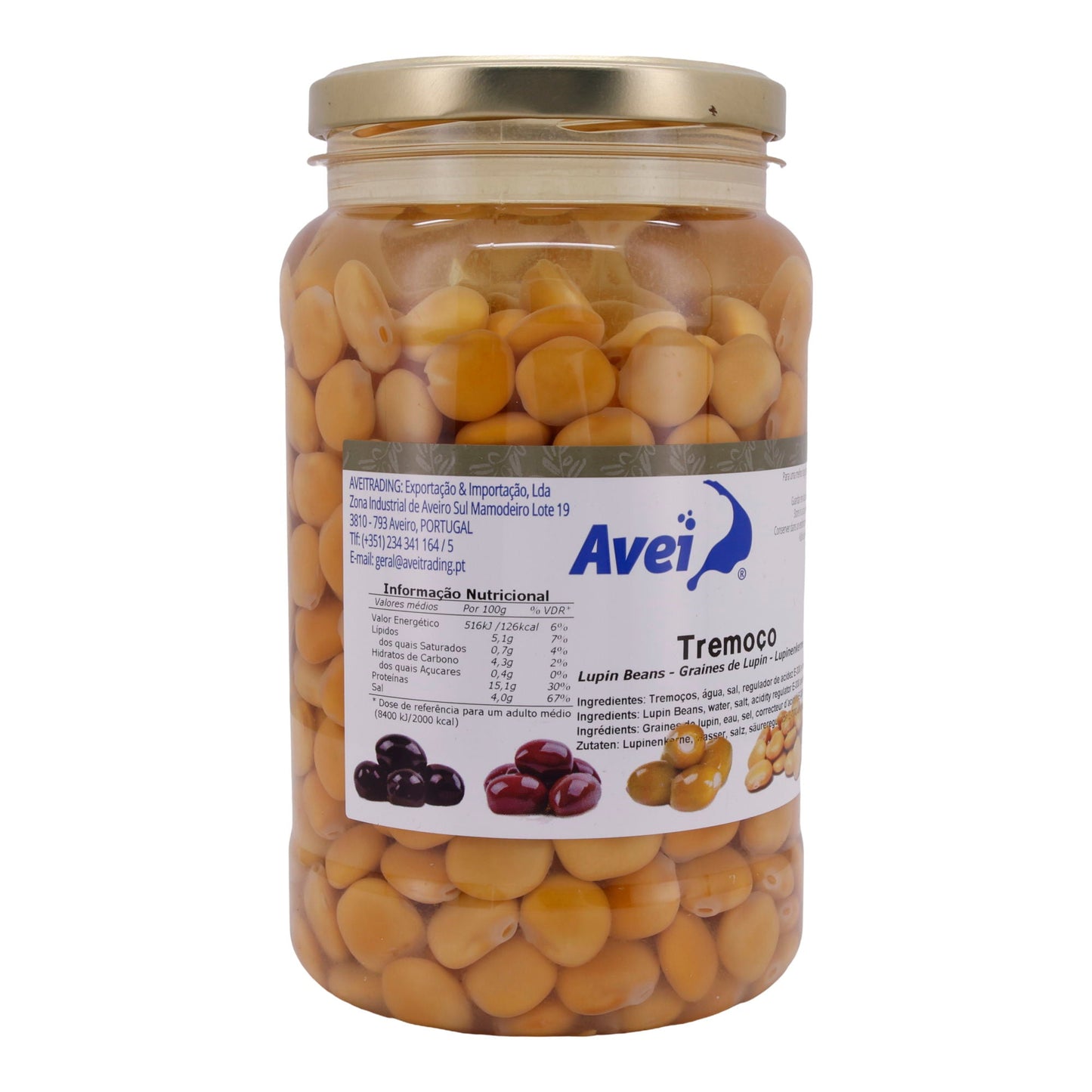Lupinenbohnen Avei | Tremoco | In Salzlake | 800 g AVEI