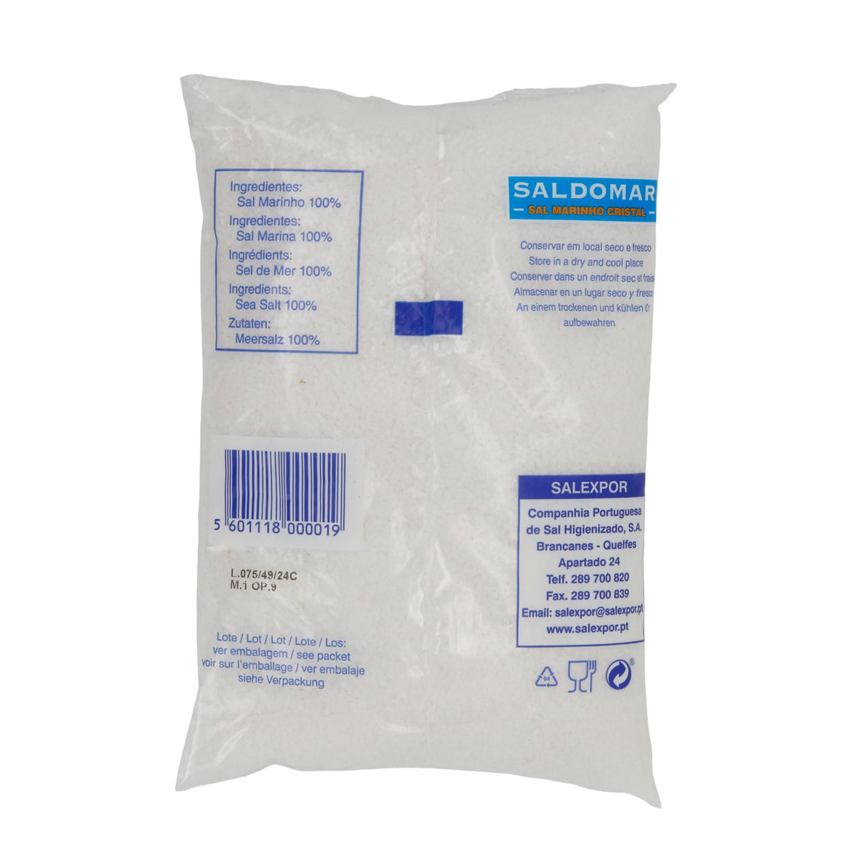 Salz Saldomar | grobes Meersalz | Gewürz | 1Kg SALEXPOR