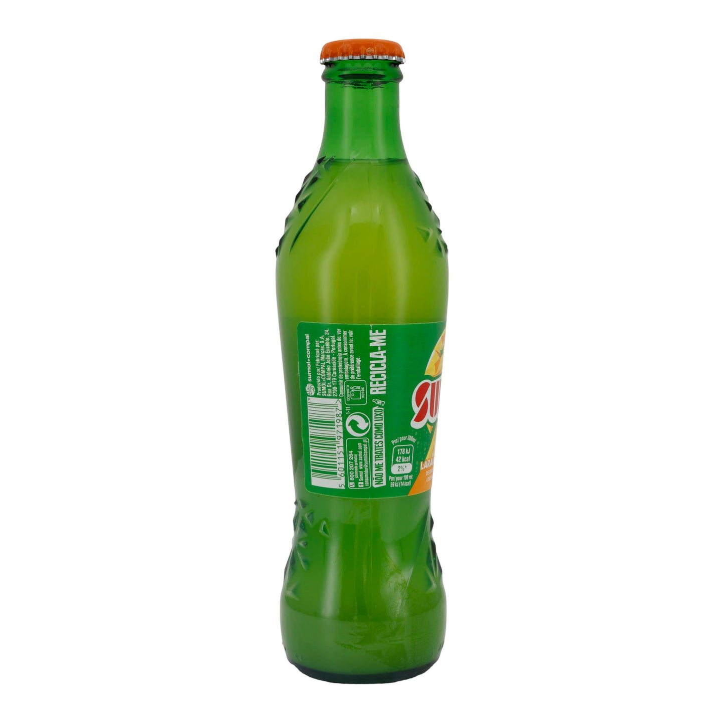Bevanda rinfrescante Sumol | Laranja Orange | Con gusto d'arancia e contenuto naturale di frutta | 0,33 l