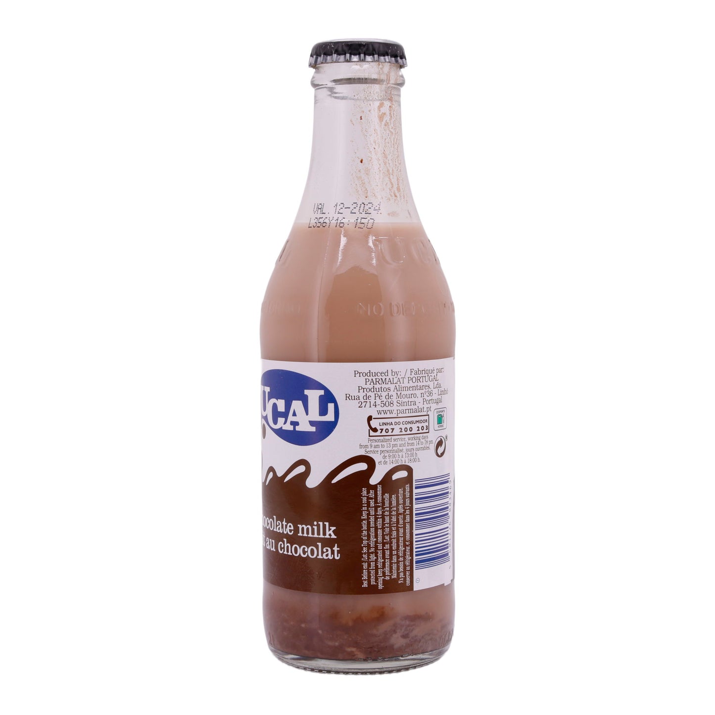 Chocolademelk UCAL | Chocolademelk | Romige chocoladegenot in glazen fles | 250 ml