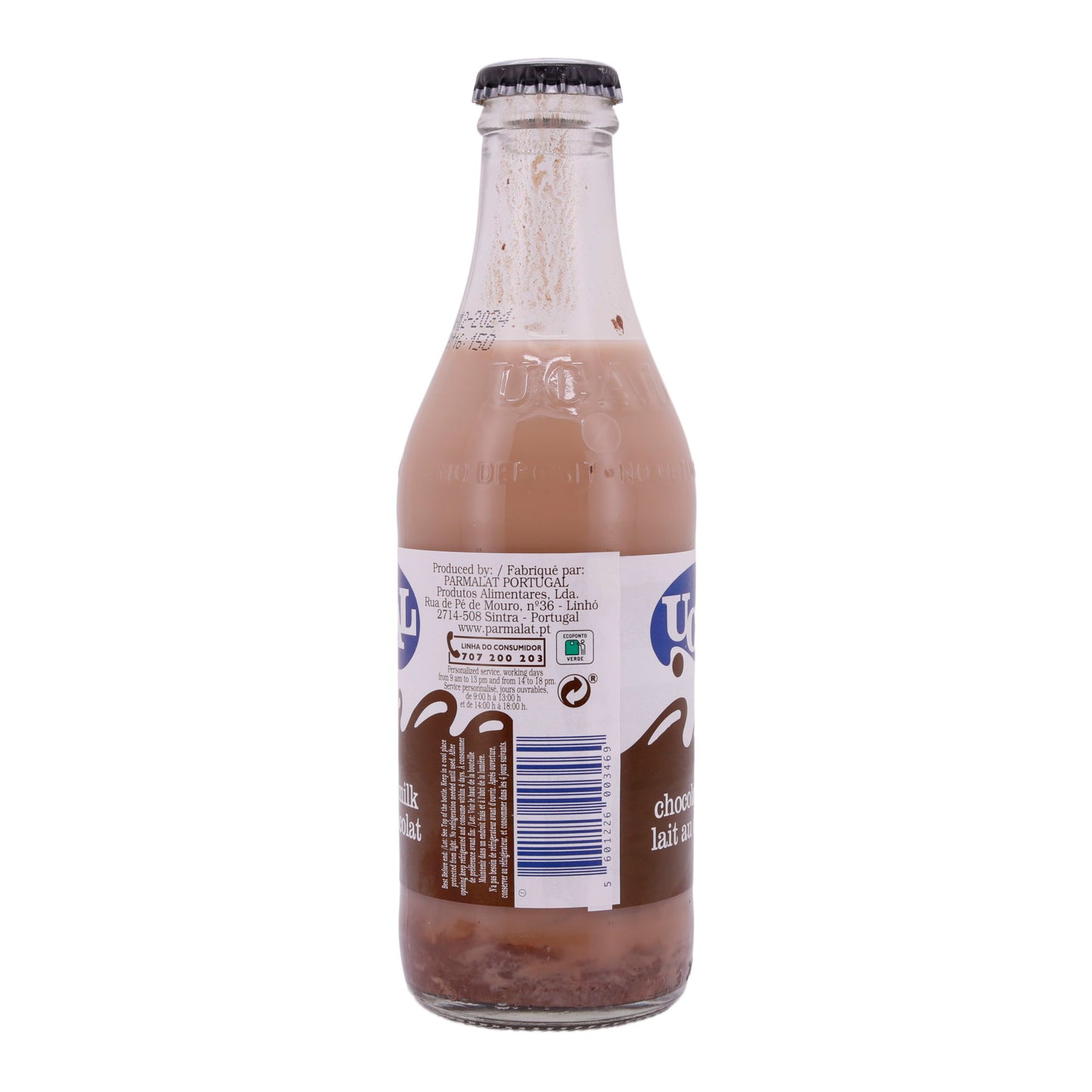 Chocolademelk UCAL | Chocolademelk | Romige chocoladegenot in glazen fles | 250 ml