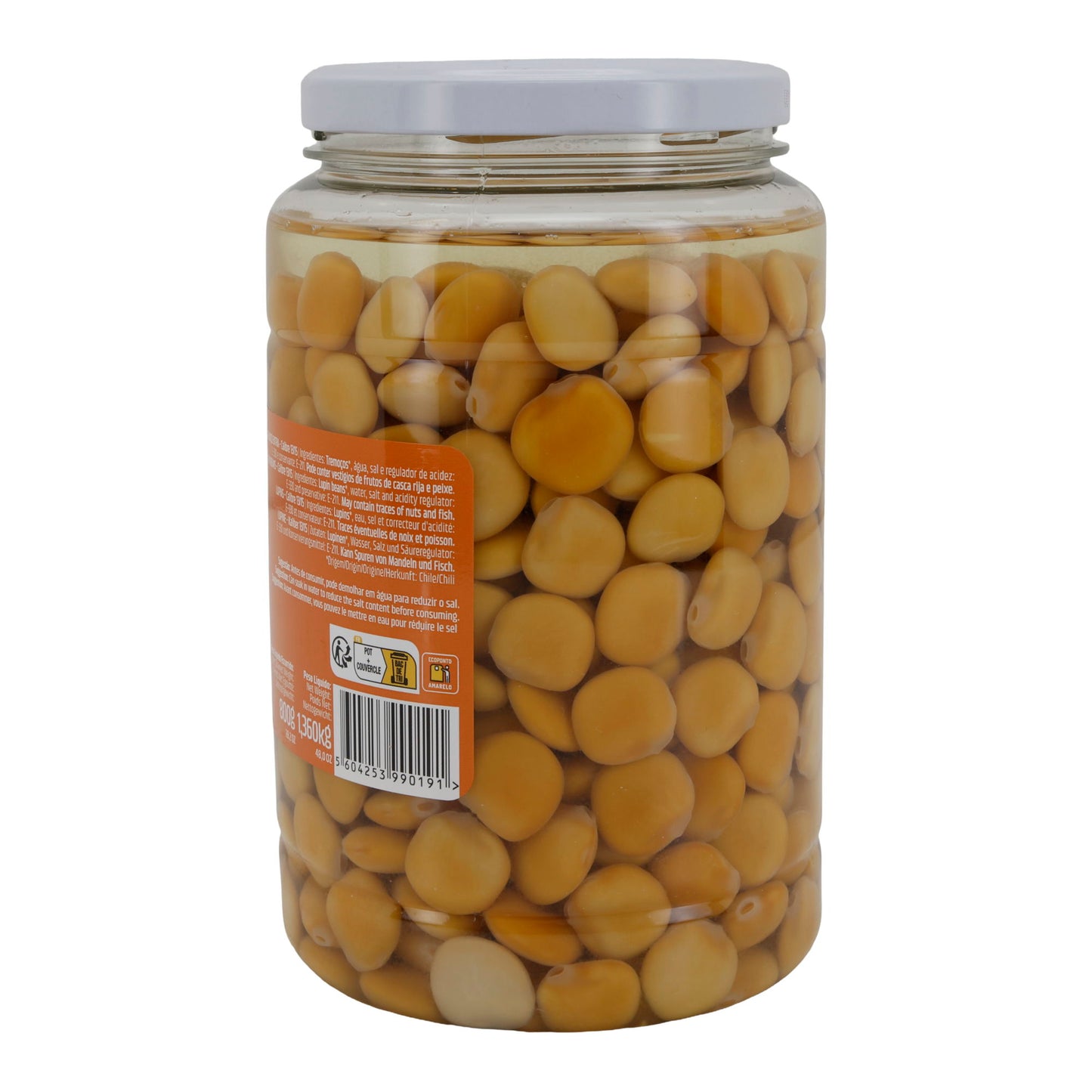 Lupinenbohnen OlivaMira | Tremoço Extra | In Salzlake eingelegt | 1360 g