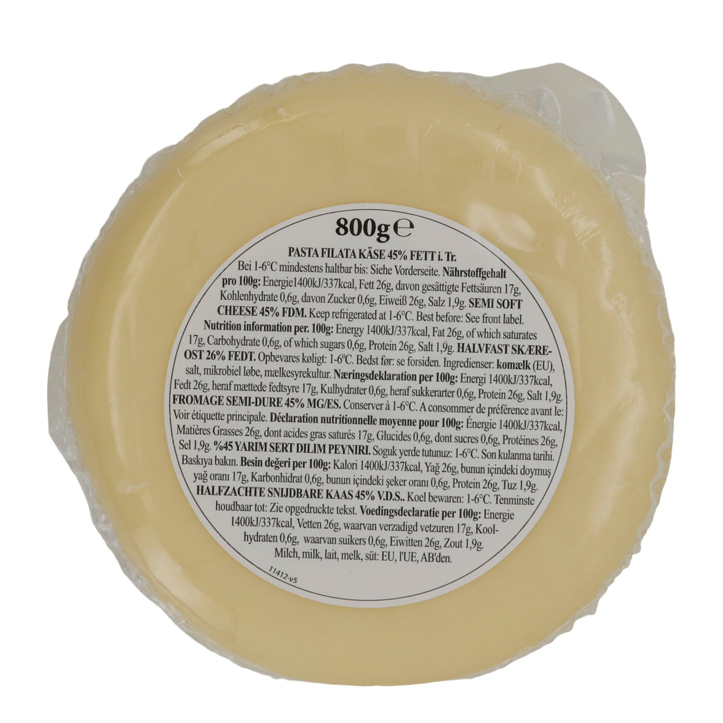 Käse Sütdiyarı Kaşar Peynir | Käse | Kashkaval demi-ferme polyvalent | 800 g