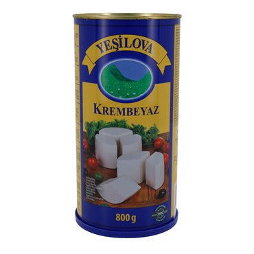 Weichkäse Yeşilova Krembeyaz | Käsezubereitung in Salzlake | Aus Magermilch mit Pflanzenfett | 1550 g YESILOVA