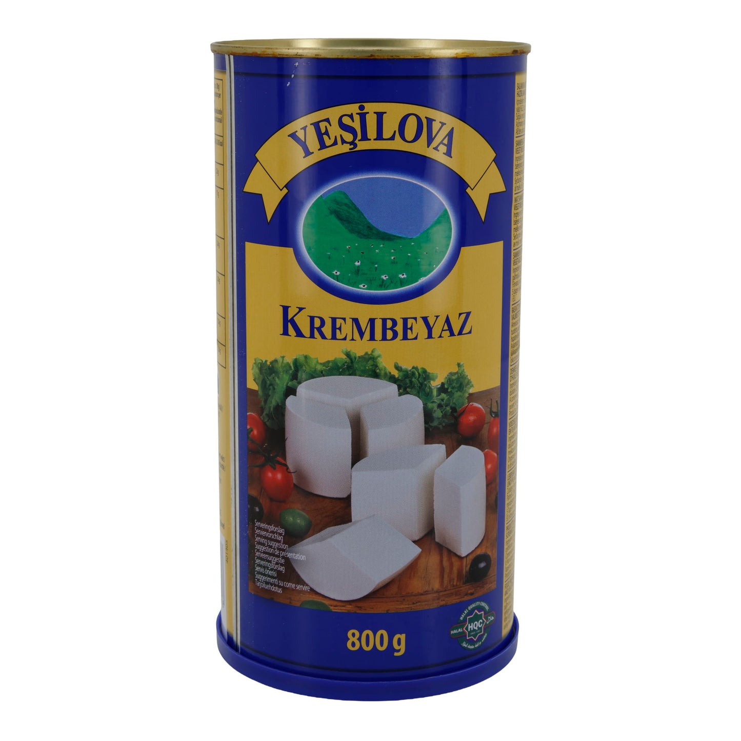 Weichkäse Yeşilova Krembeyaz | Käsezubereitung in Salzlake | Aus Magermilch mit Pflanzenfett | 1550 g