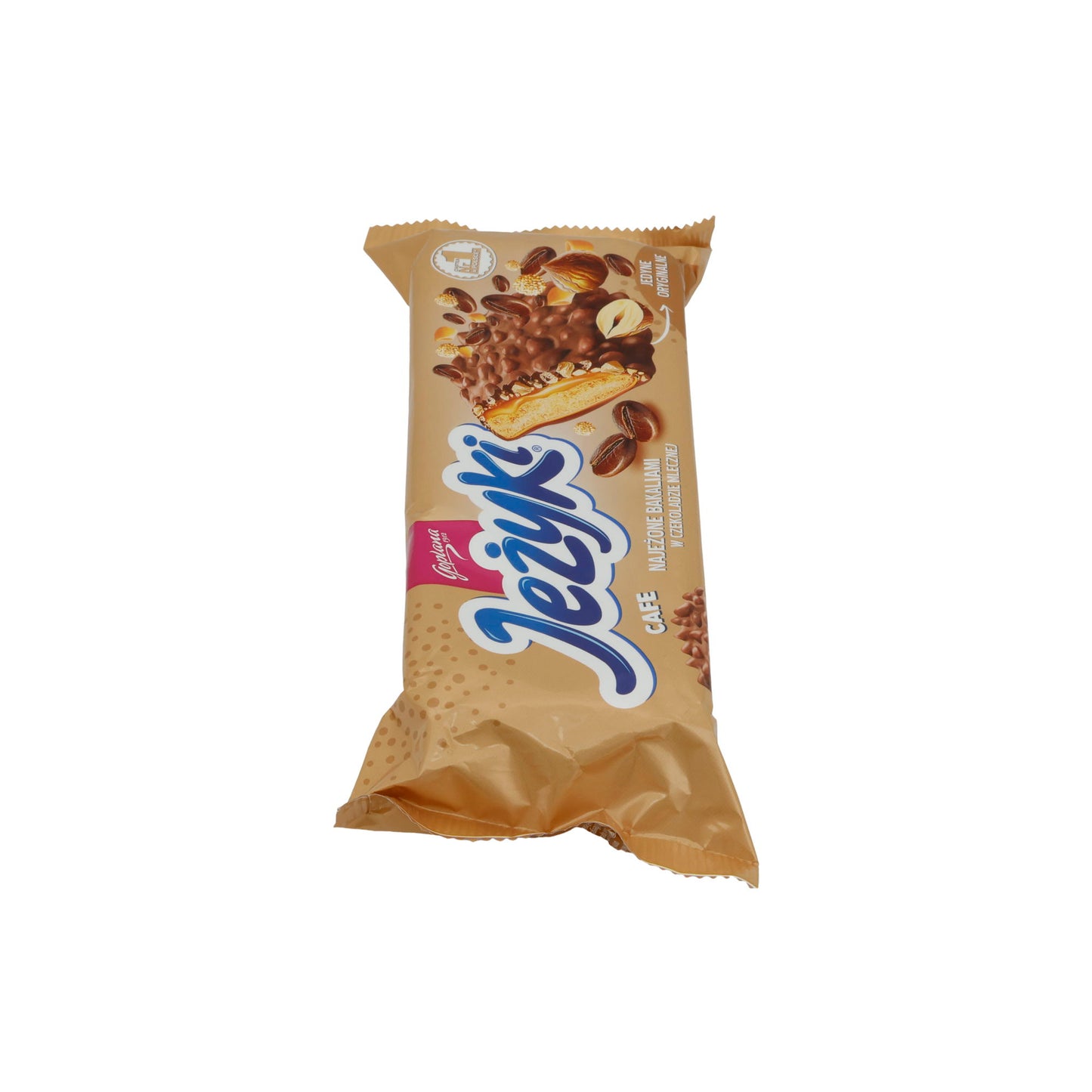 Biscotti Goplana | Jeżyki Café | Con caffè, noci e cioccolato al latte | 140g
