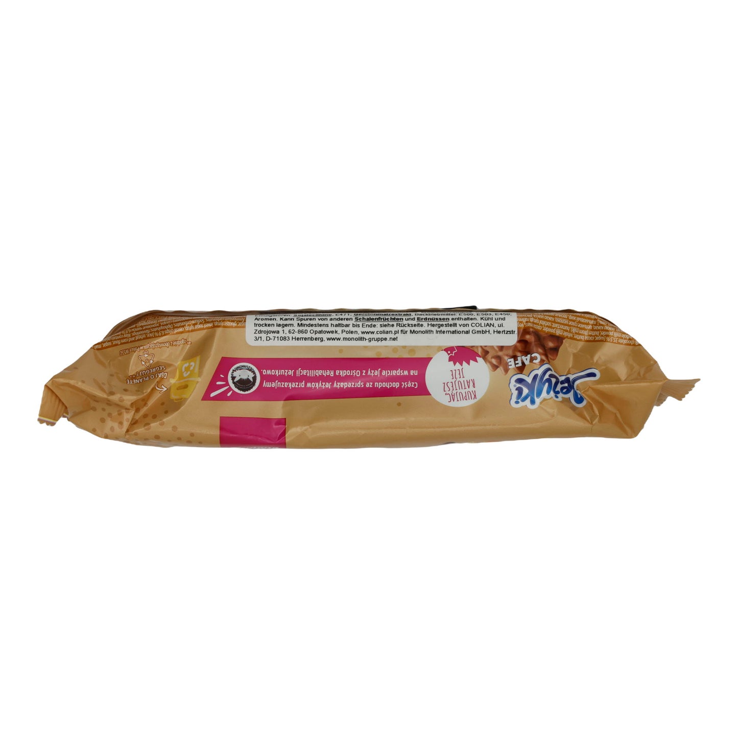 Biscotti Goplana | Jeżyki Café | Con caffè, noci e cioccolato al latte | 140g