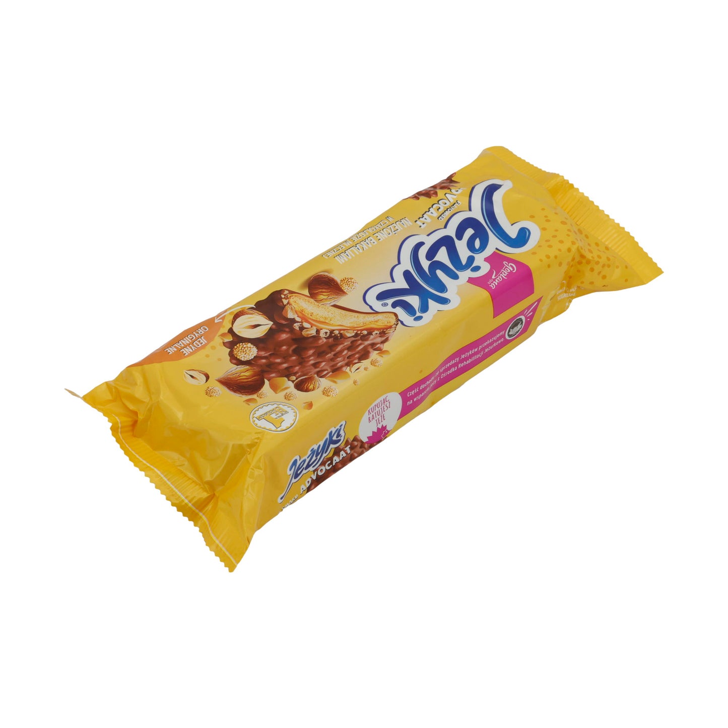 Biscotti Jeżyki | Advocat | Con caramello, nocciole e riso croccante al cioccolato | 140g