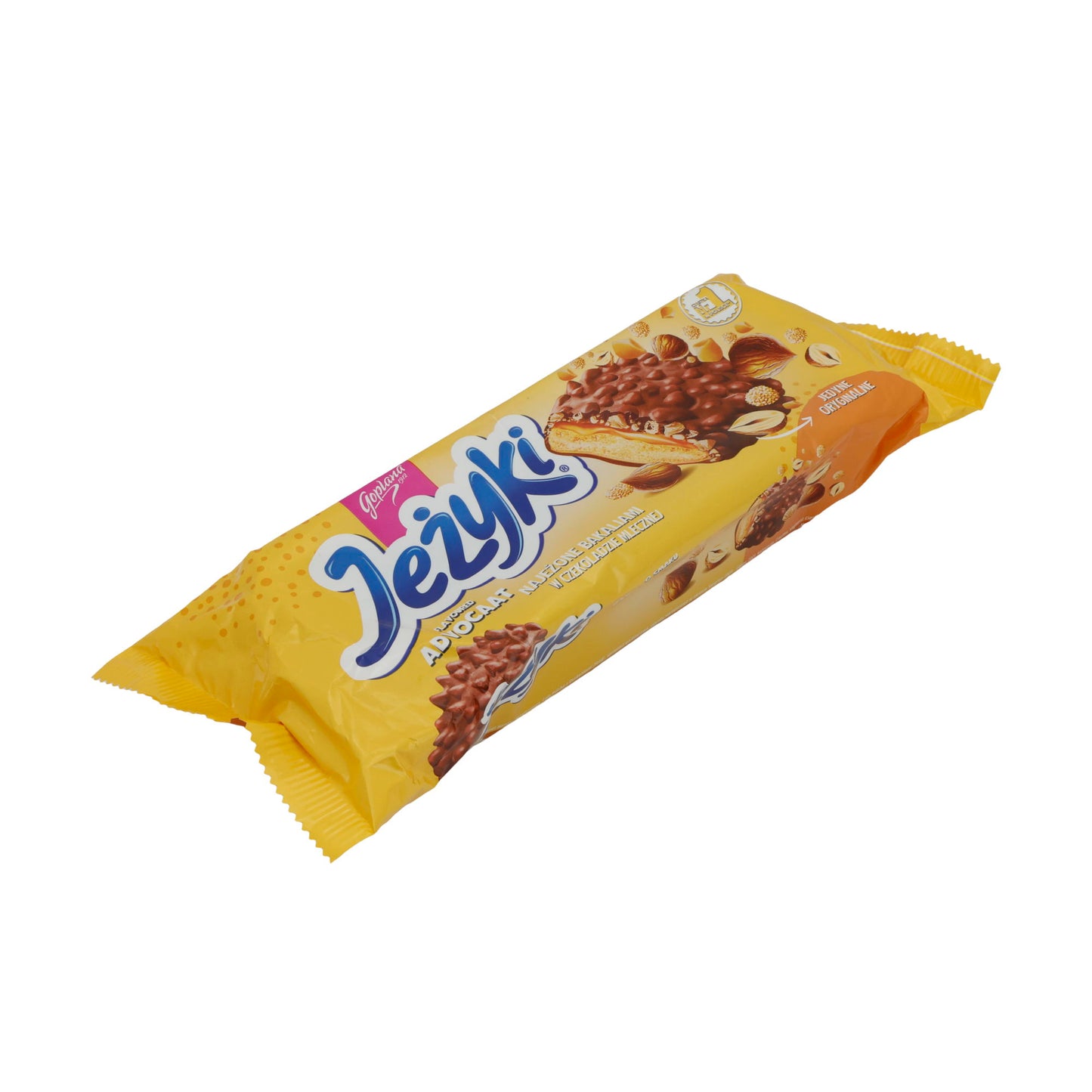 Biscotti Jeżyki | Advocat | Con caramello, nocciole e riso croccante al cioccolato | 140g