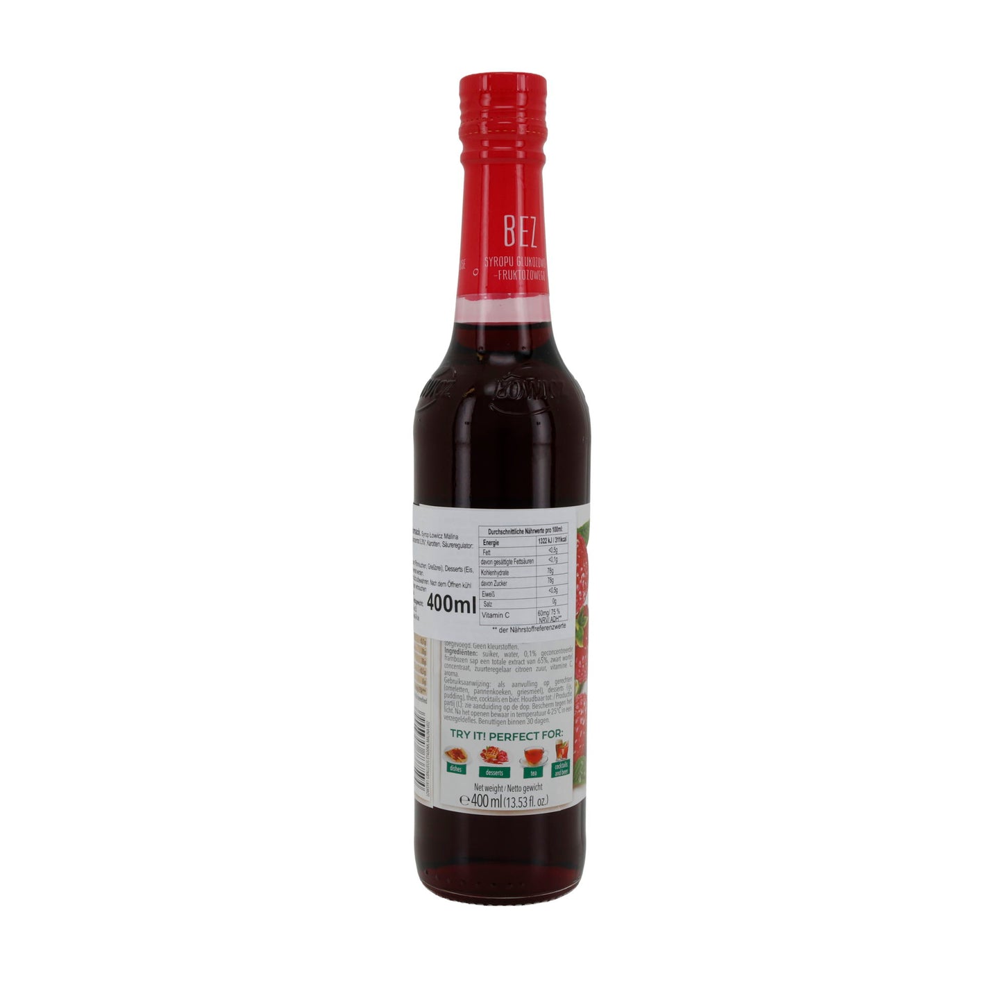 Łowicz | Himbeersirup | ohne Glukose-Fruktose-Sirup | 400 ml