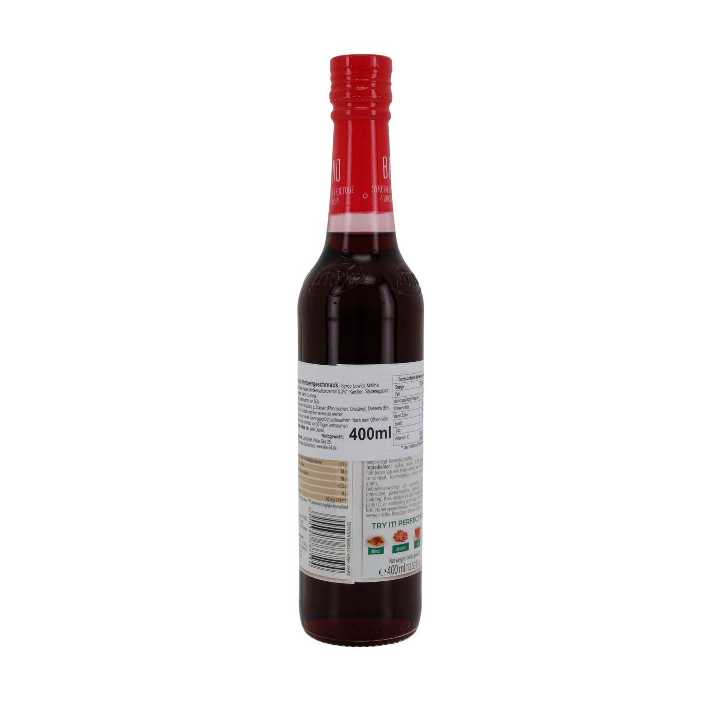 Łowicz | Himbeersirup | ohne Glukose-Fruktose-Sirup | 400 ml