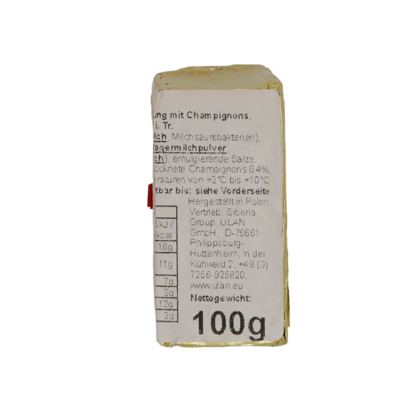 Formaggio fuso Sertop | Formaggio fuso | Con funghi, gusto cremoso con sapore di funghi | 100 g