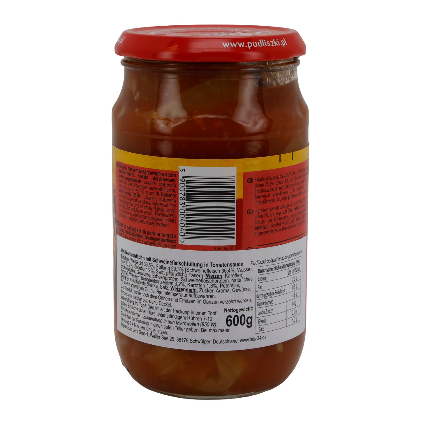 Golabki Pudliszki Involtini di cavolo | Piatto pronto | in salsa di pomodoro | 600 g