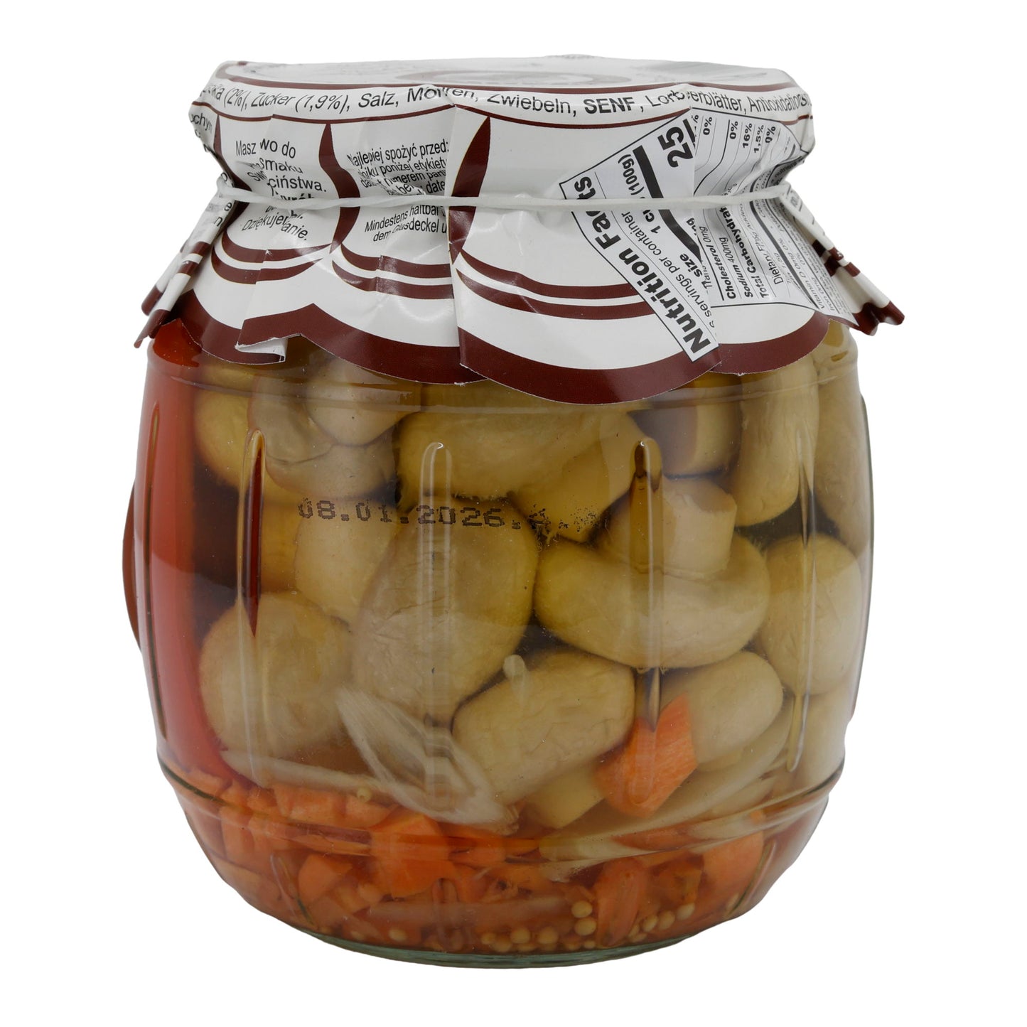 Champignons Pieczarka Konserwowa | mit Paprika | eingelegt | 680 g