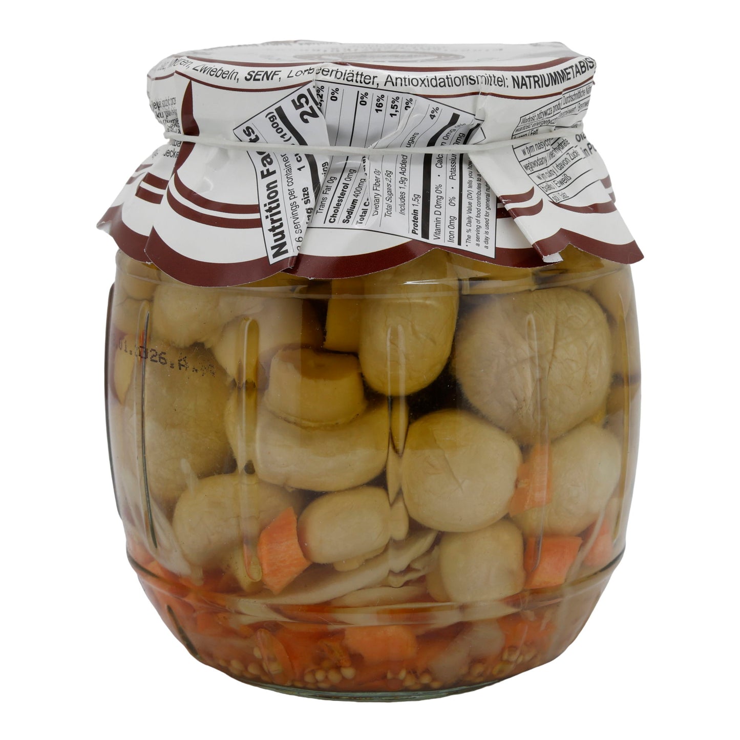Champignons Pieczarka Konserwowa | met paprika | ingelegd | 680 g