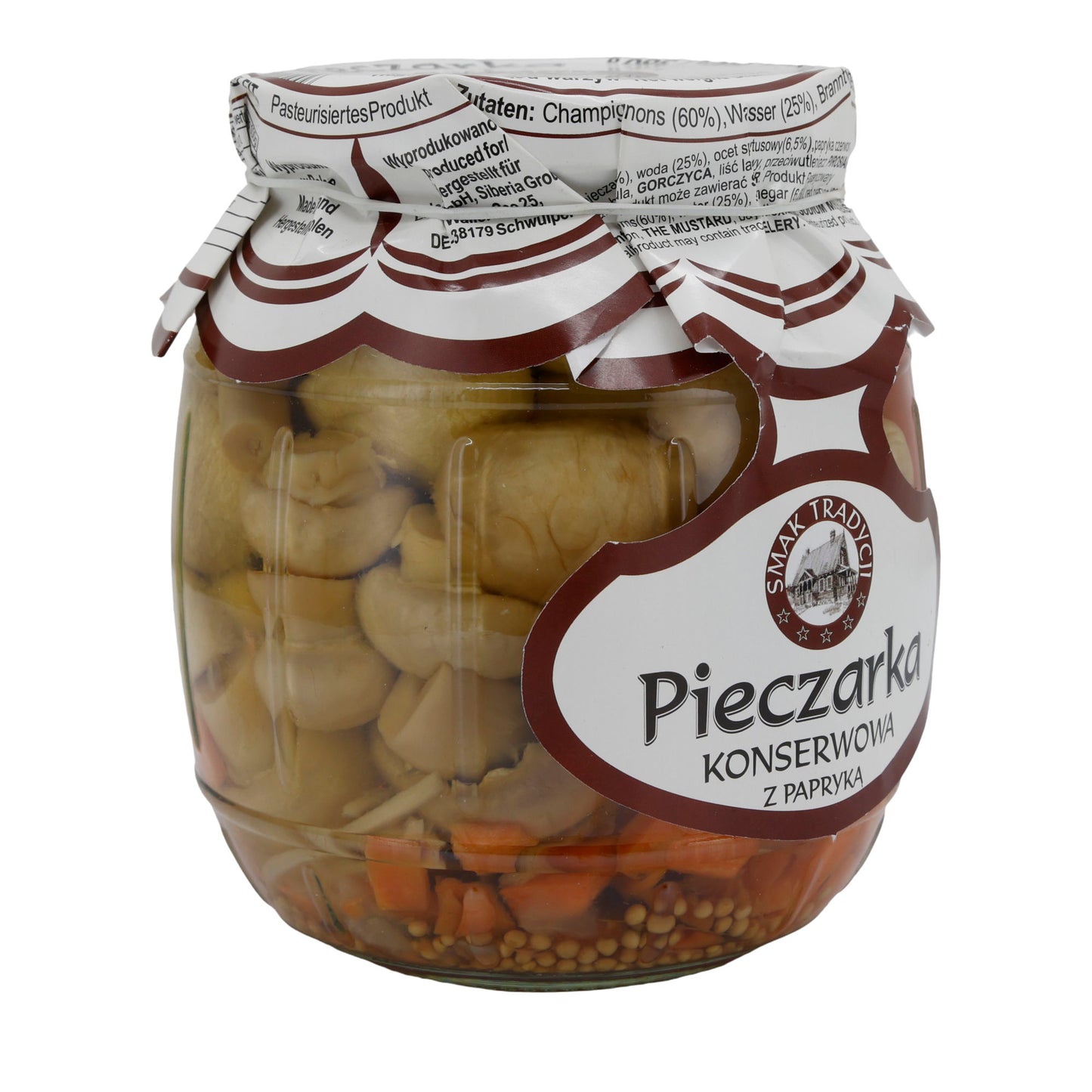 Champignons Pieczarka Konserwowa | mit Paprika | eingelegt | 680 g