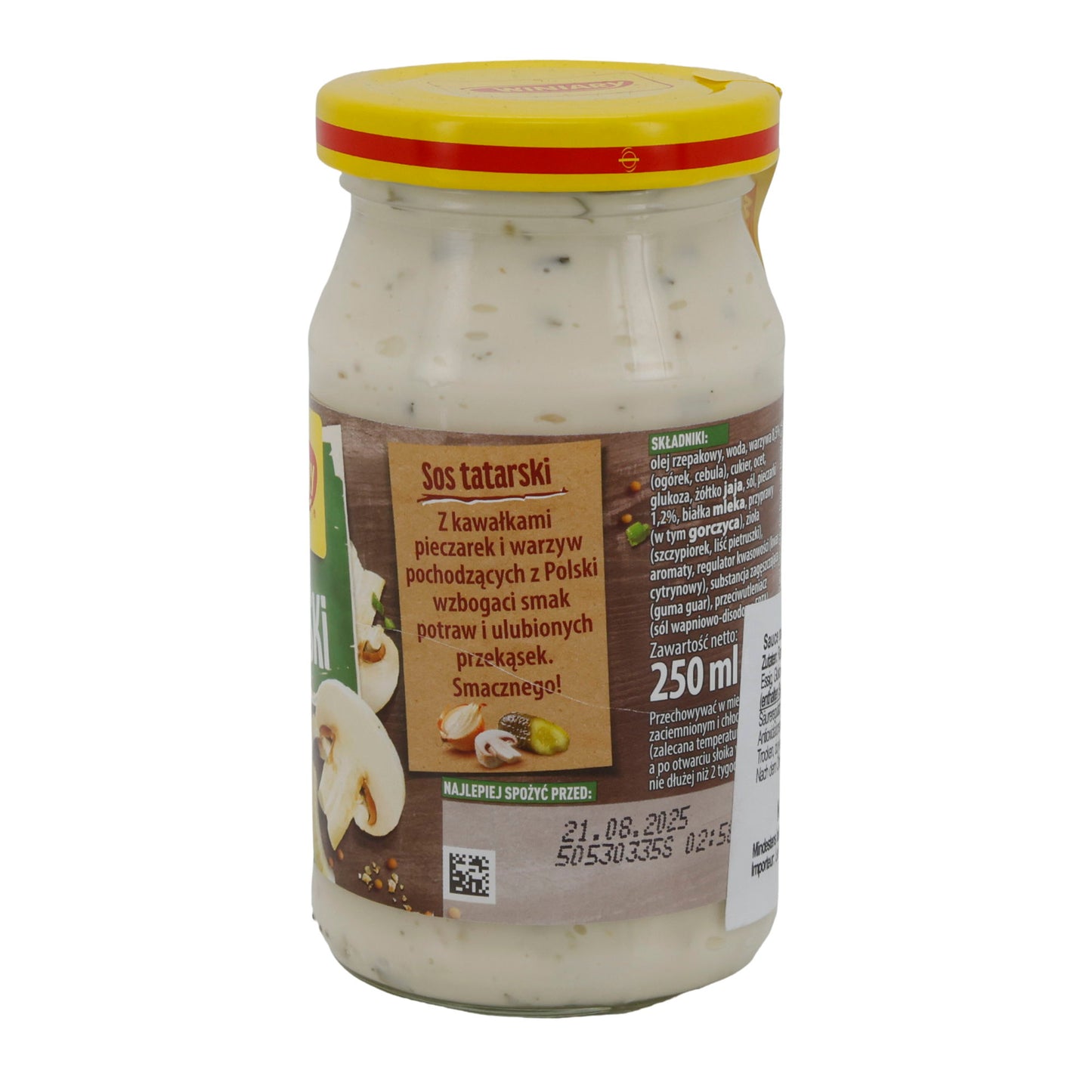 kurzes MHD: 21.08.2025 | Winiary Sos Tatarski | Sauce nach tatarischer Art | Mit Gemüse & Pilzen | 250 ml