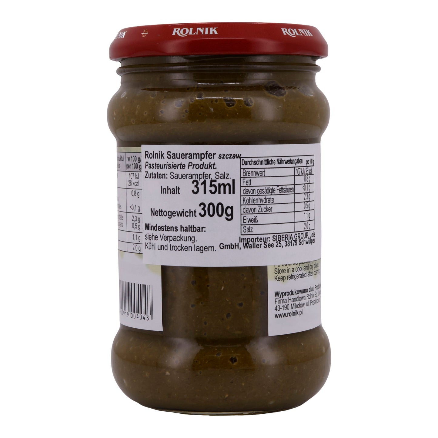 Sauerampfer Rolnik | Groente | Ideaal voor soepen en traditionele gerechten | 315 ml