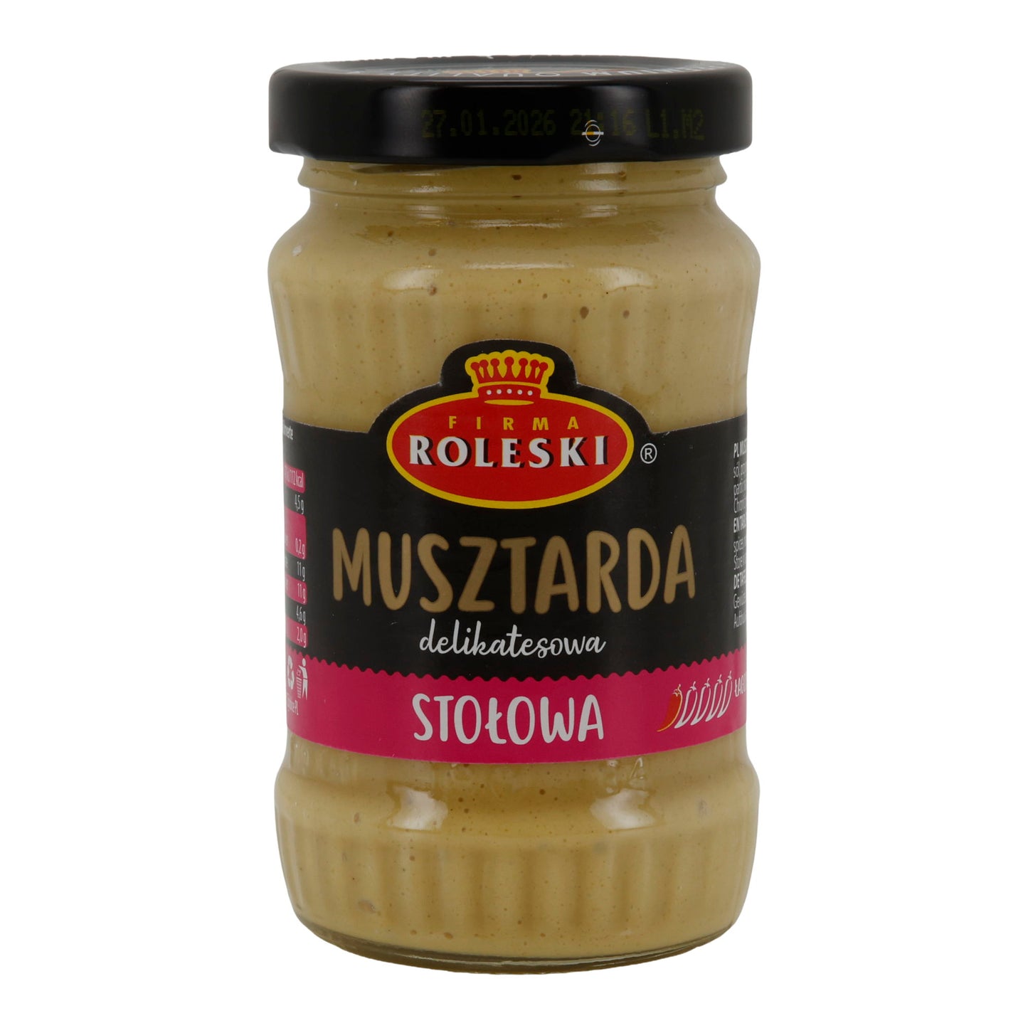 Milde Tafelsenf Roleski Musztarda Stołowa | Senf | mild | 175 g Glas (180 ml)