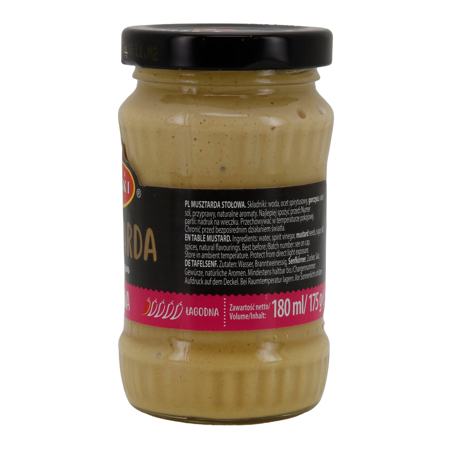 Milde Tafelsenf Roleski Musztarda Stołowa | Senf | mild | 175 g Glas (180 ml)