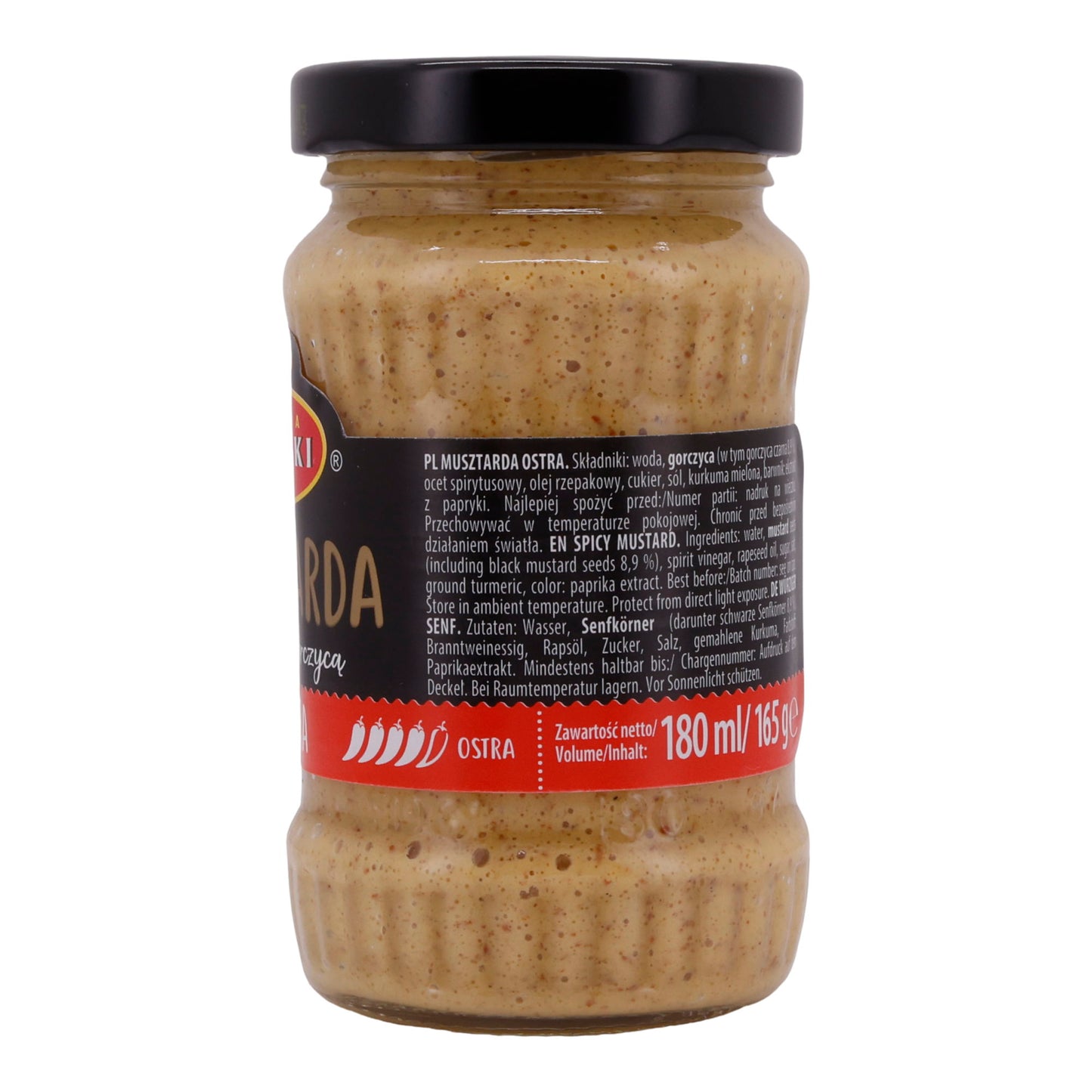 Senape Forte Roleski | Con senape nera | Gusto intenso per intenditori | 180 ml